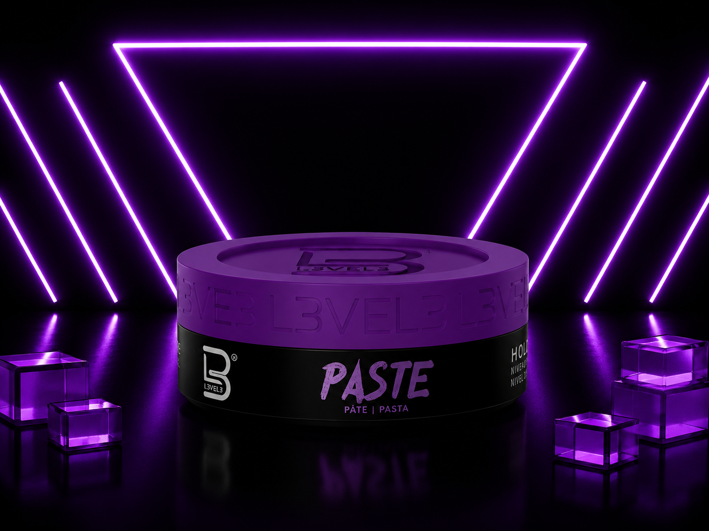L3VEL3 Paste: Fijación fuerte, acabado mate y textura profesional para un estilo que dura todo el día