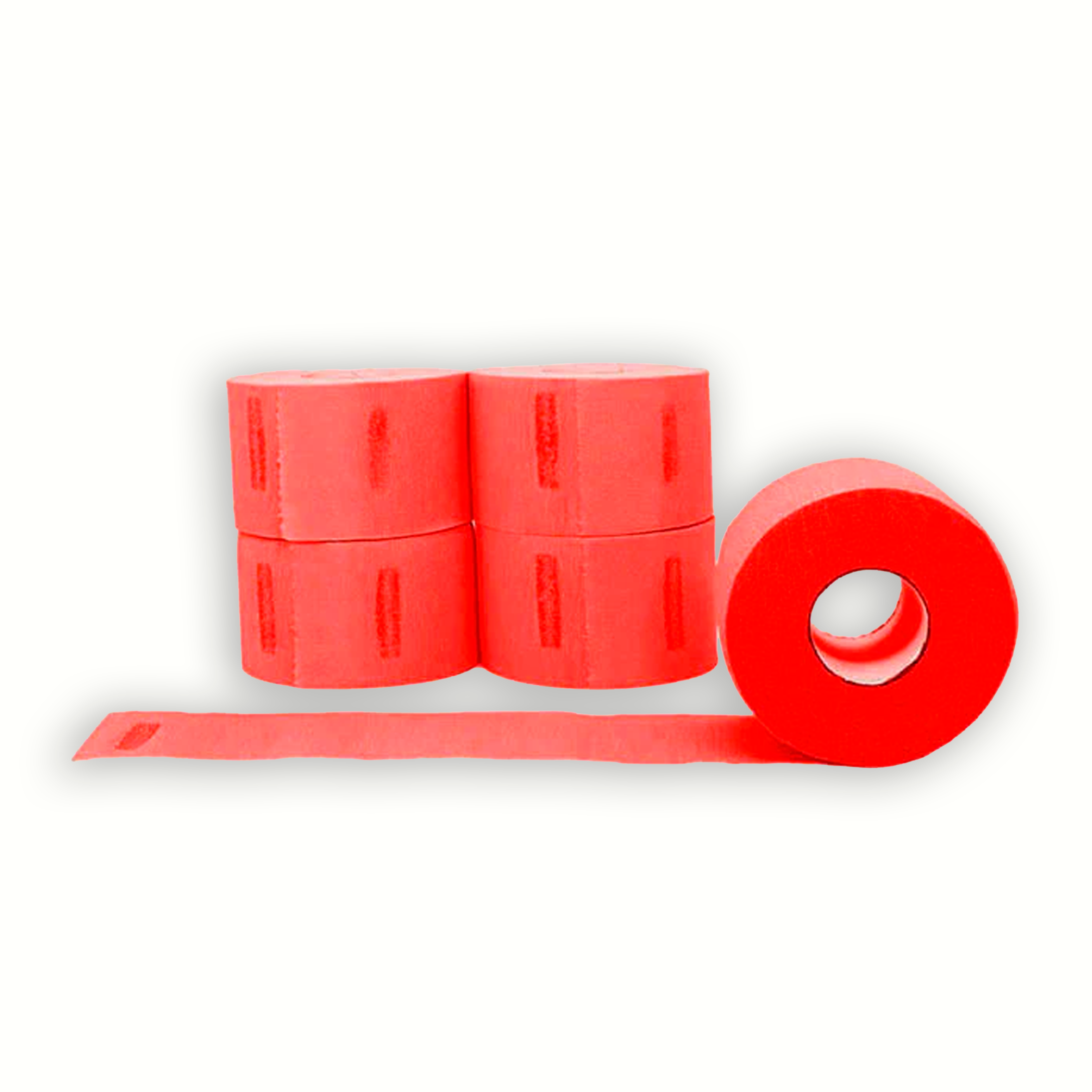 L3VEL3 5 ROLLS (100EACH) NECK PAPER RED