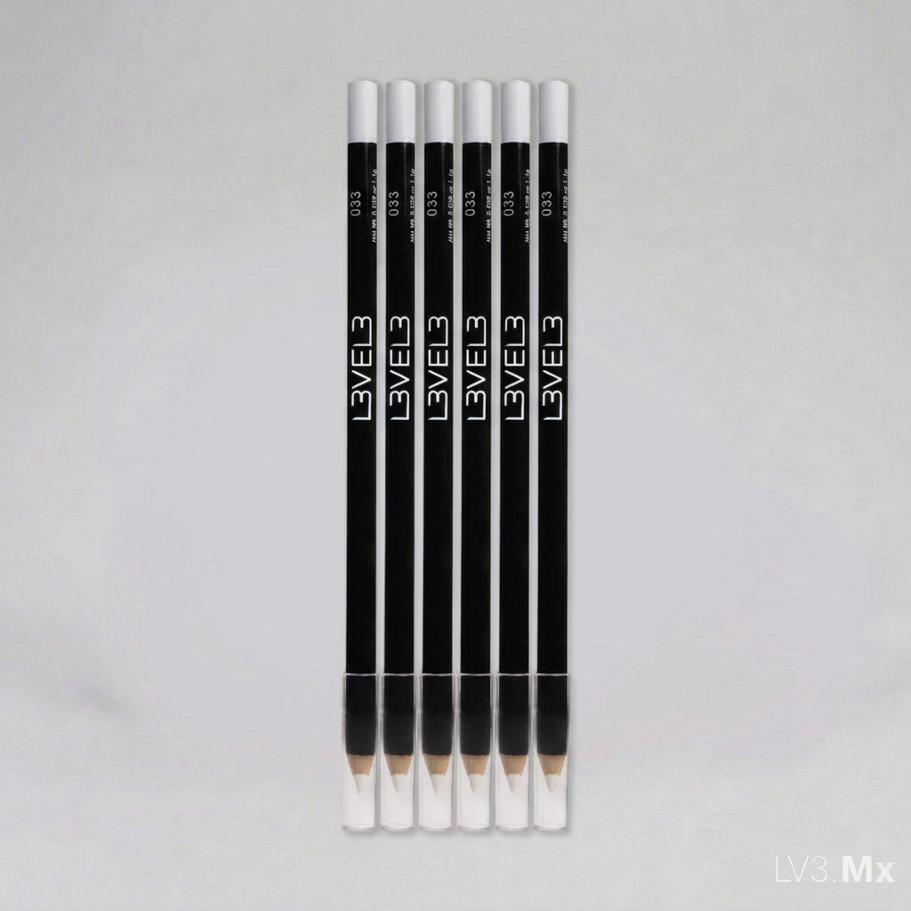 L3VEL3 6PC PENCILS WHITE