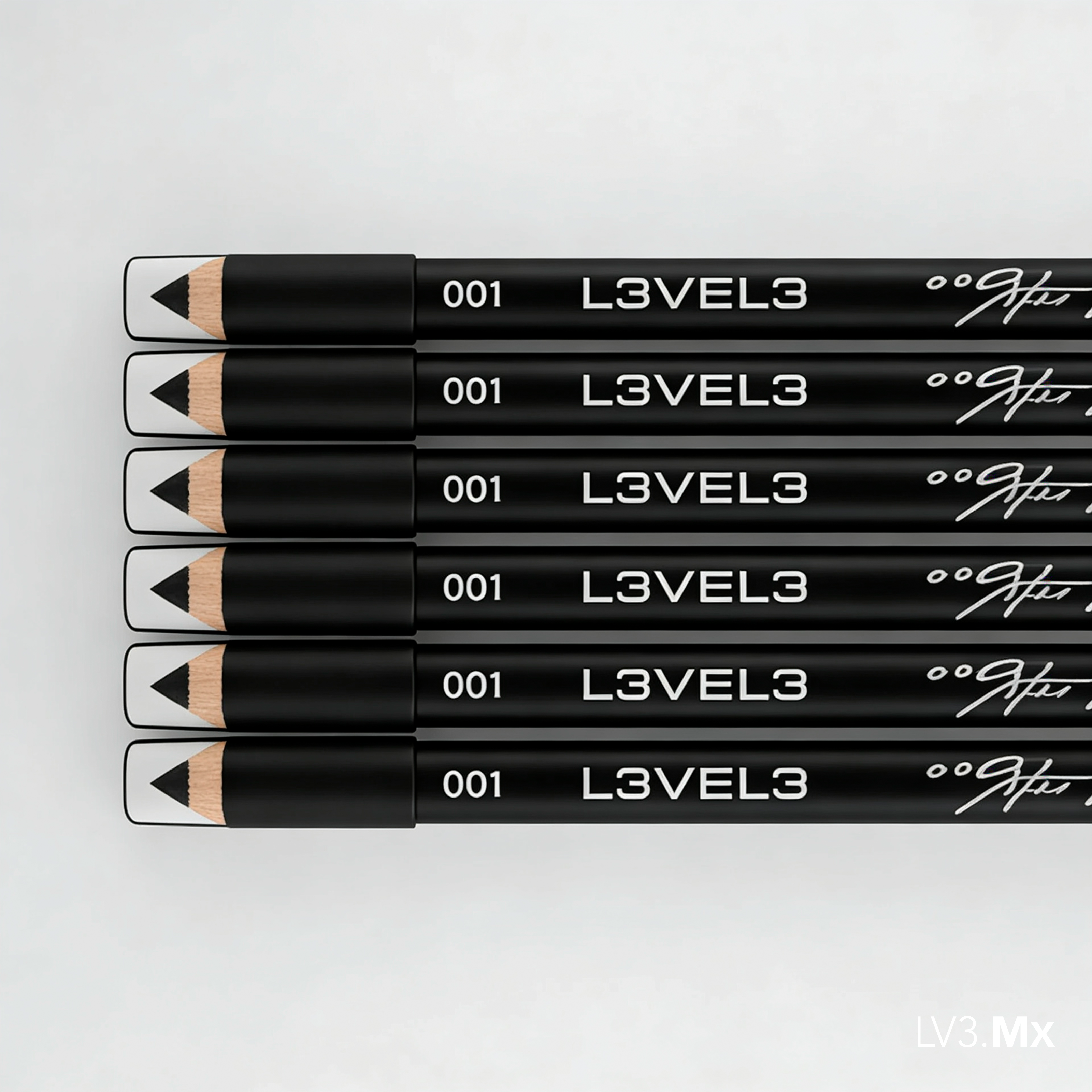 L3VEL3 6PC PENCILS BLACK