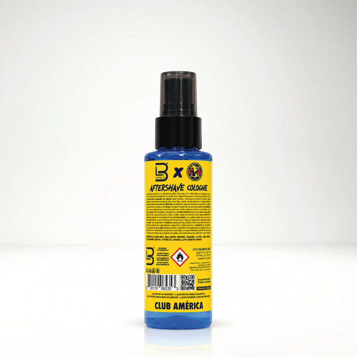 L3VEL3 CA AFTERSHAVE COLOGNE AQUA 100ML