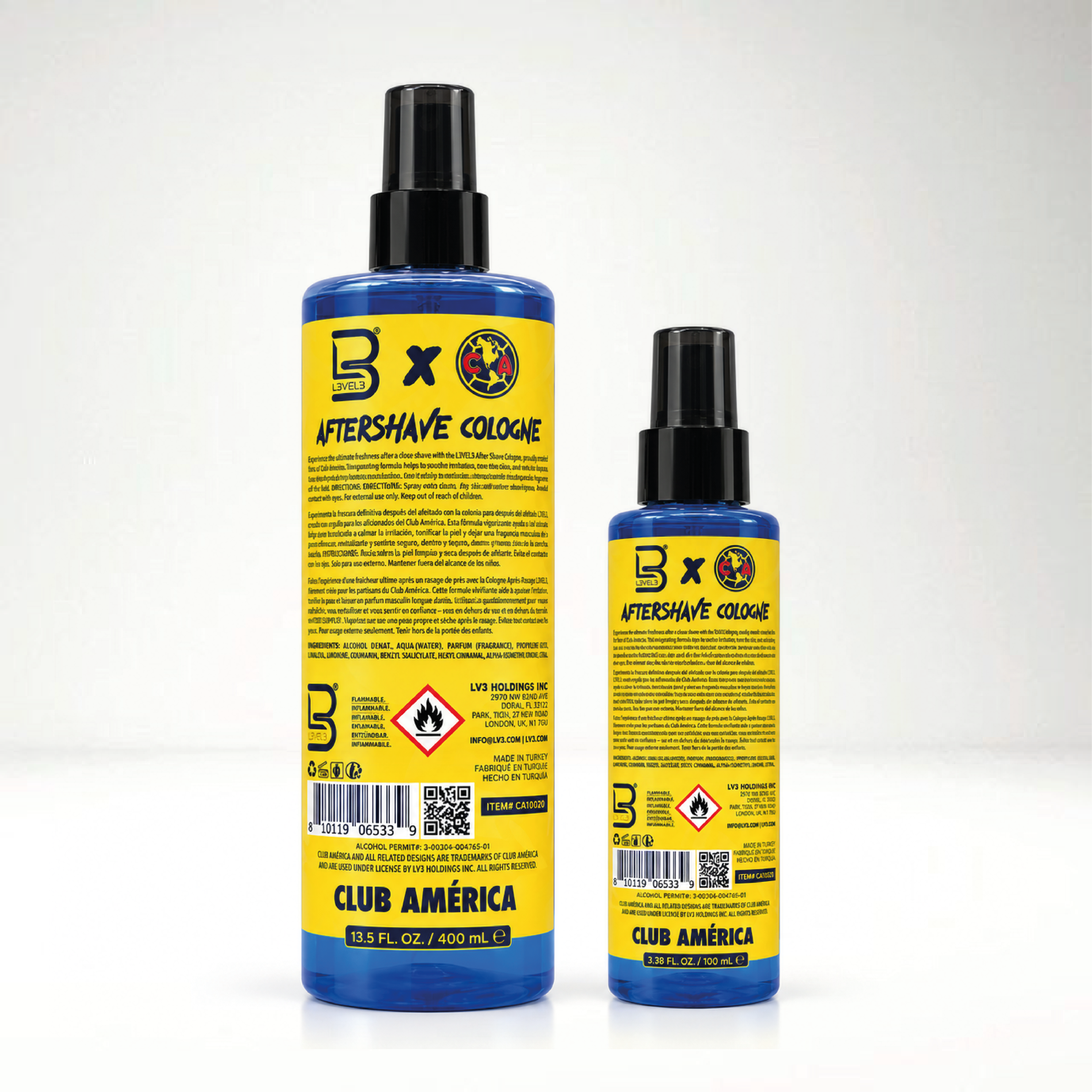 L3VEL3 CA DUO AFTERSHAVE COLOGNE AQUA