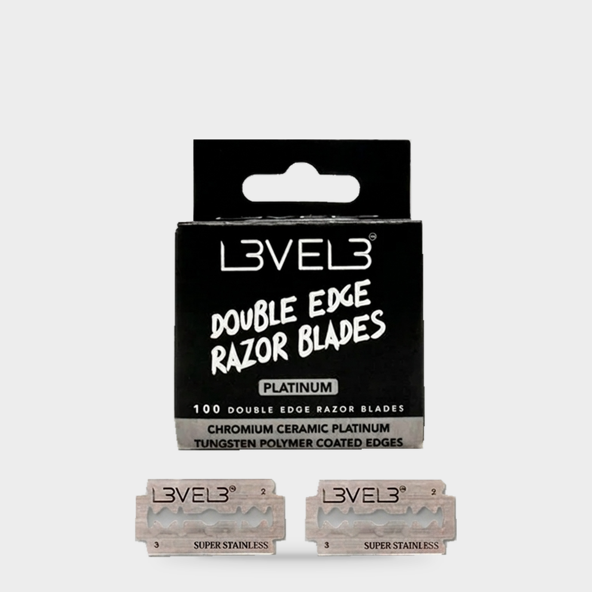 L3VEL3 Double Edge Razor 100 pc — Portada