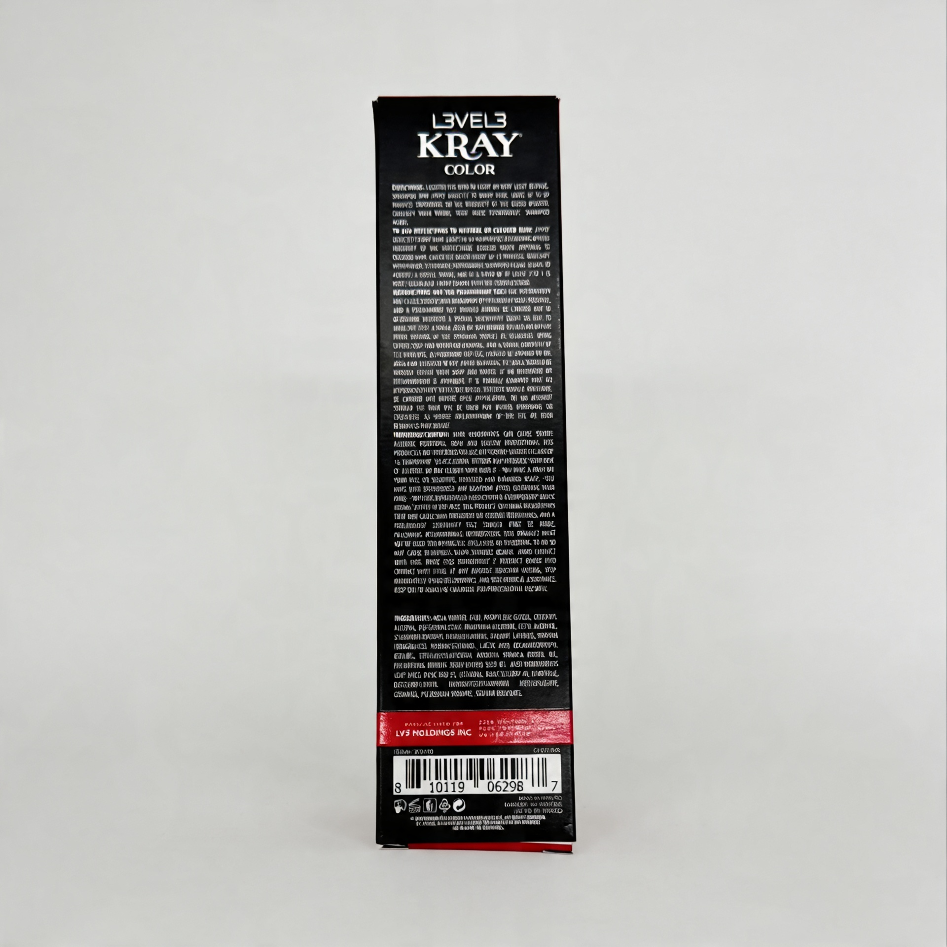 L3VEL3 ELECTRIC RED SEMI PERMANENT COLOR TUBE 100 ml