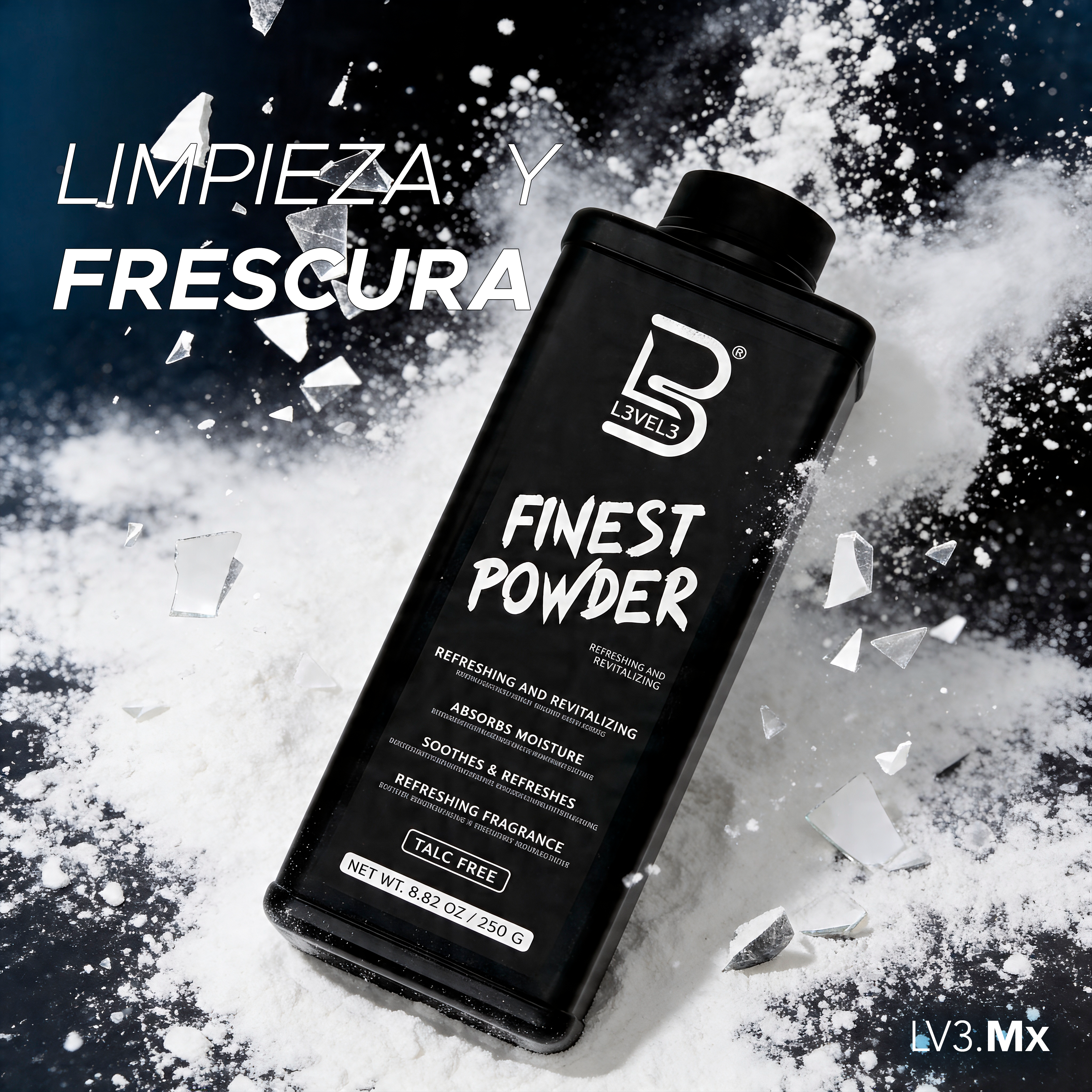 L3VEL3 Talc Free Finest Powder 250 g