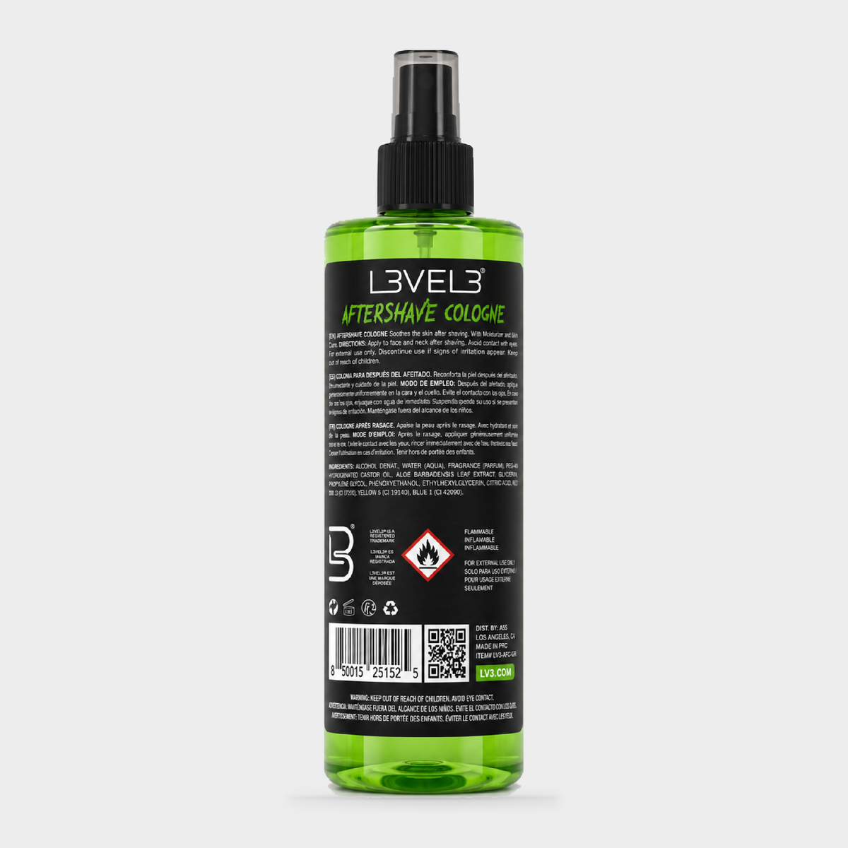 L3VEL3 Aftershave Cologne Fresh 400 ml