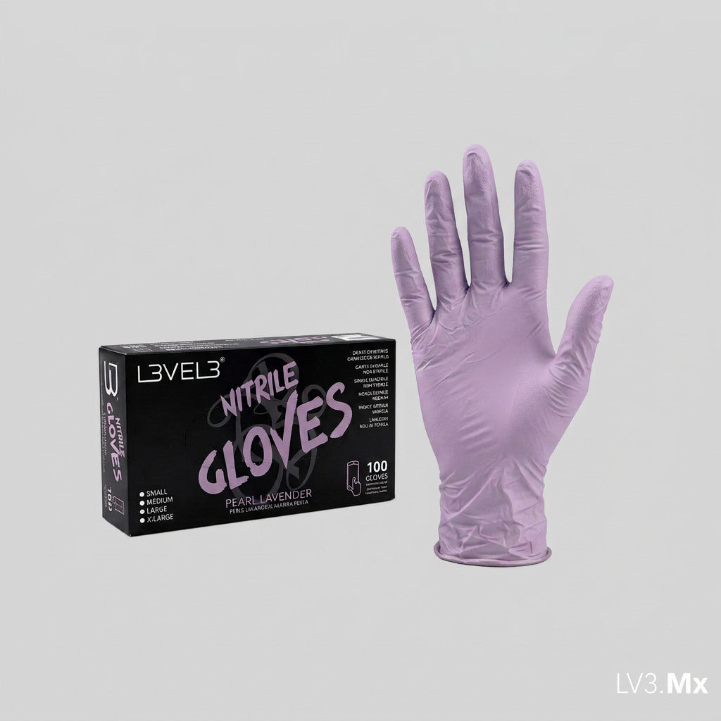 L3VEL3 Nitrile Gloves Pearl-Lavender