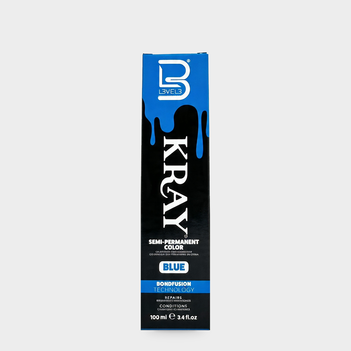 L3VEL3 Blue Semi Permanent Color Tube 100 ml — Portada