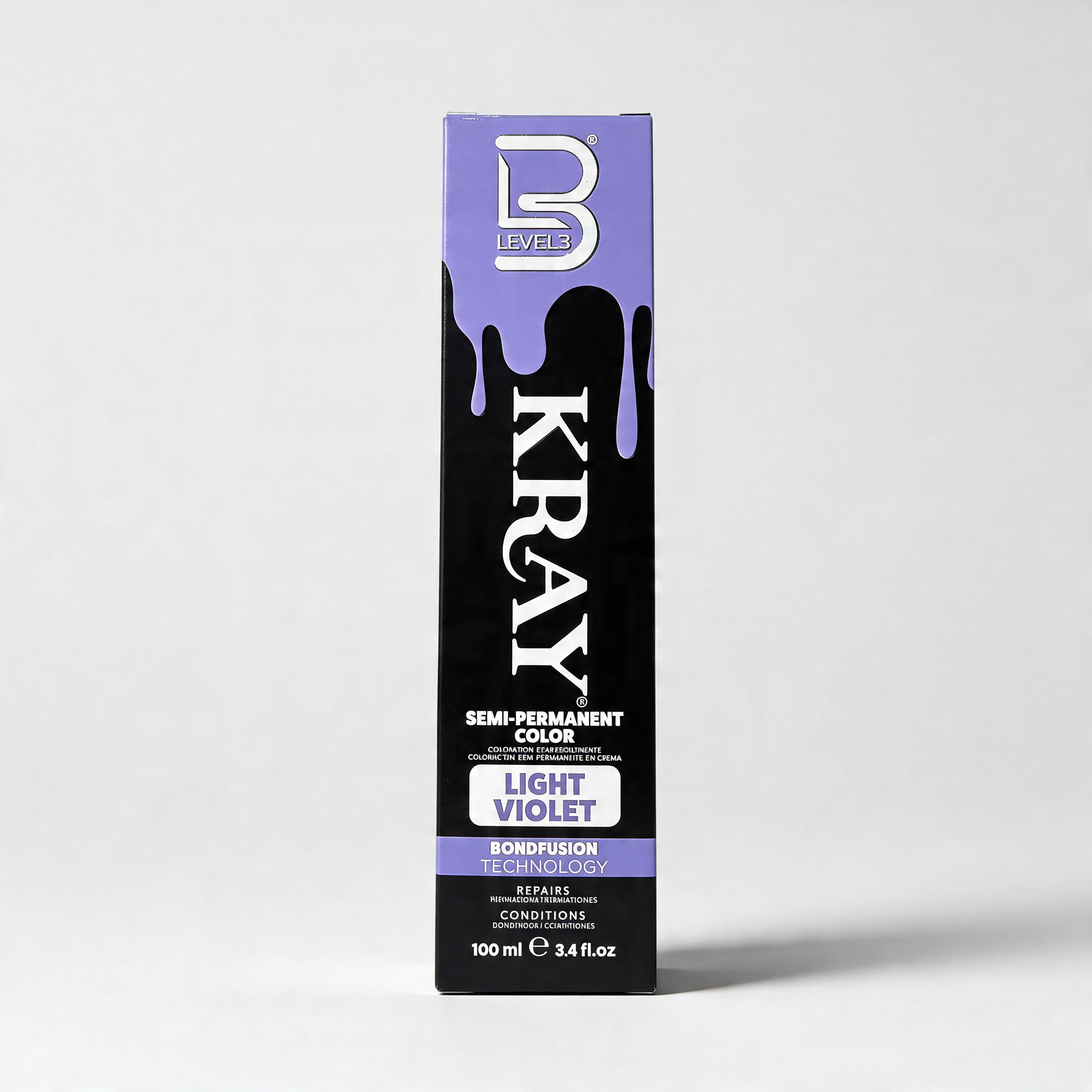 L3VEL3 LIGHT VIOLET SEMI PERMANENT COLOR TUBE 100 ml