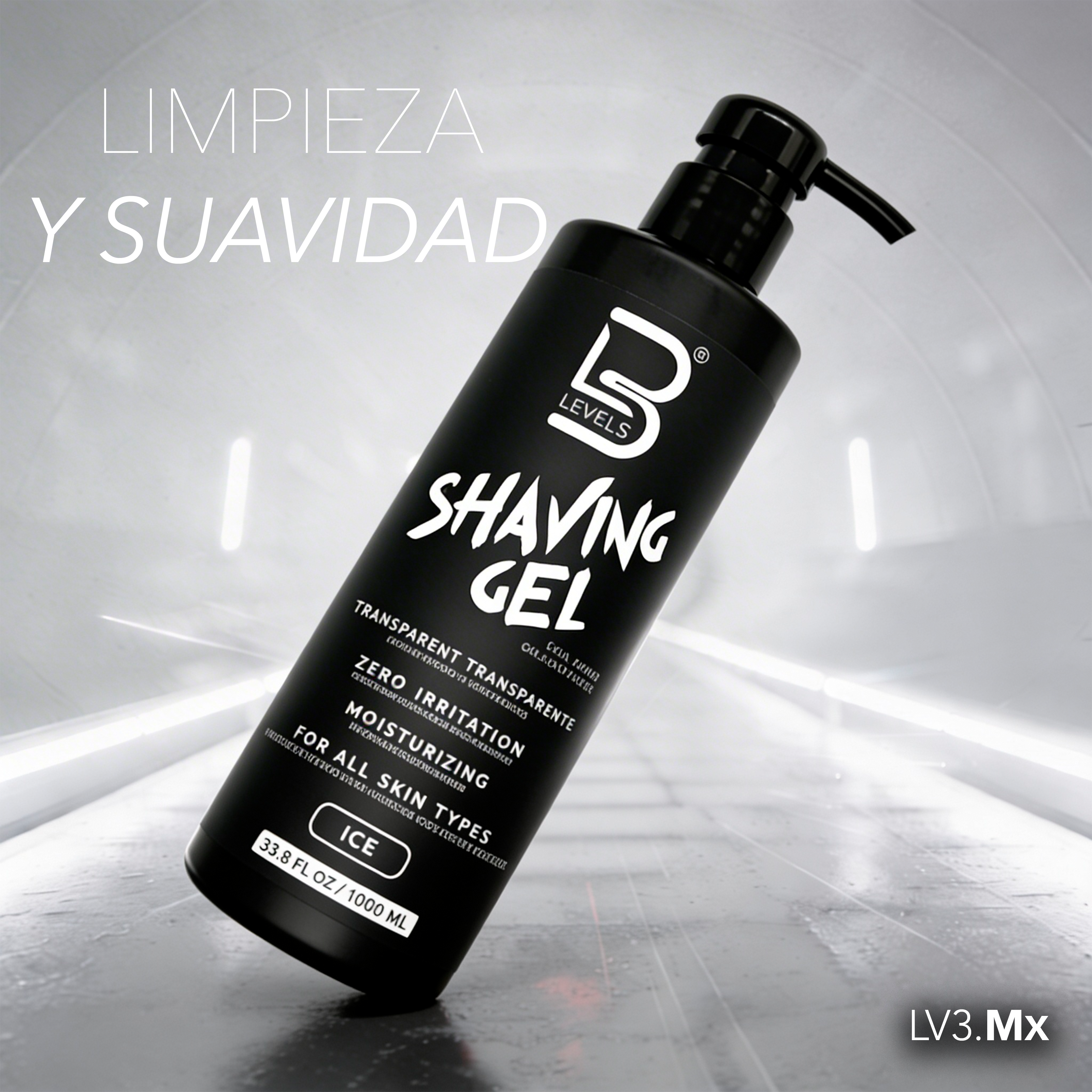 L3VEL3 Shaving Gel Ice 1000 ml
