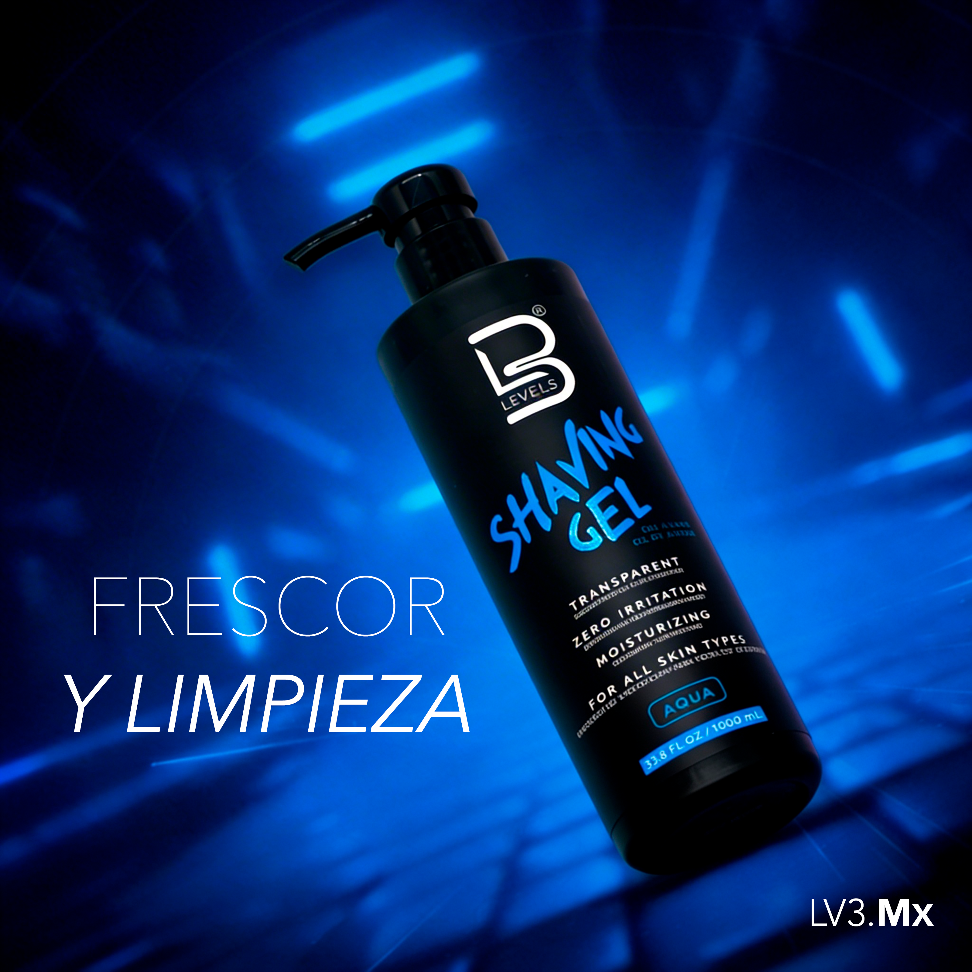 L3VEL3 Shaving Gel Aqua 1000 ml