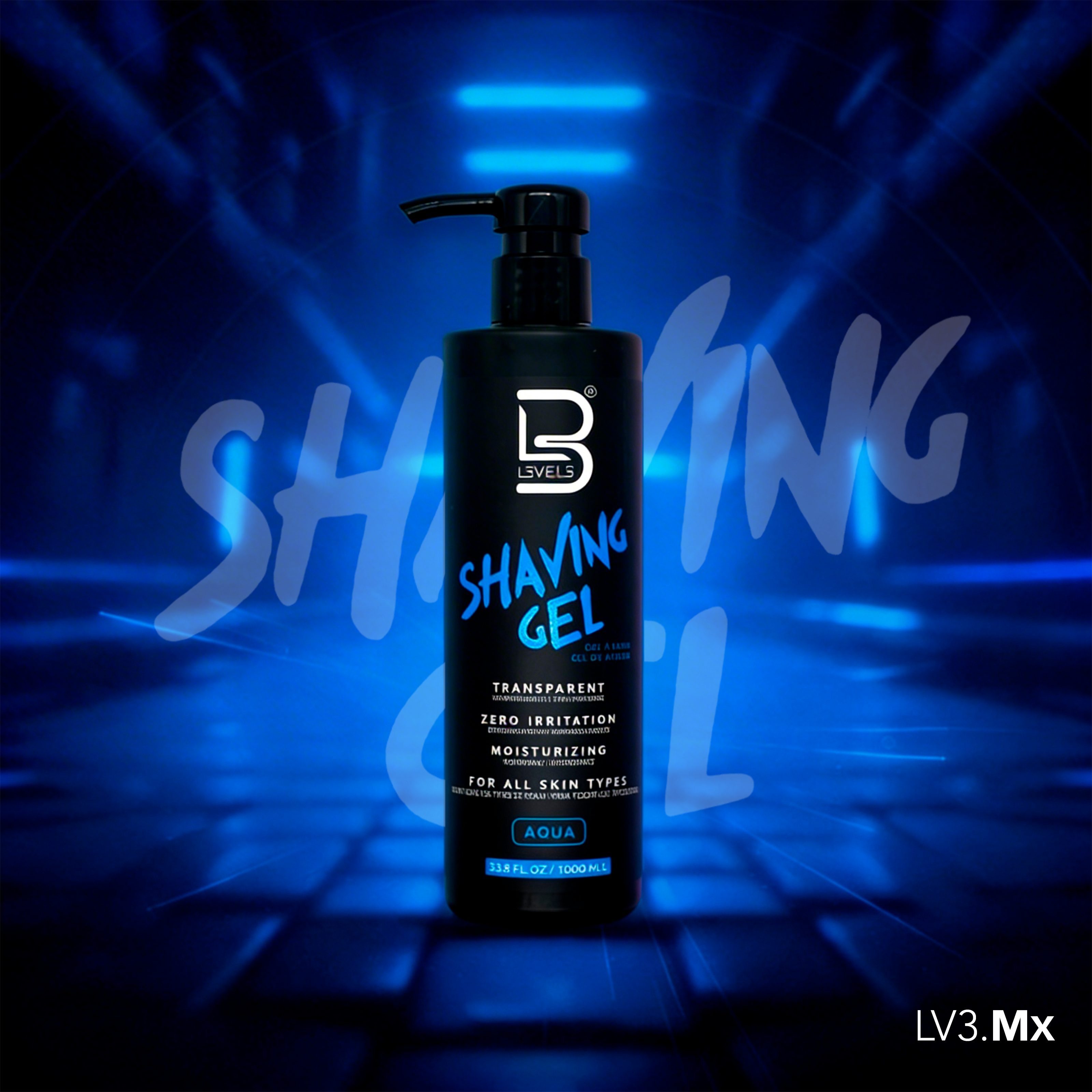 L3VEL3 Shaving Gel Aqua 1000 ml
