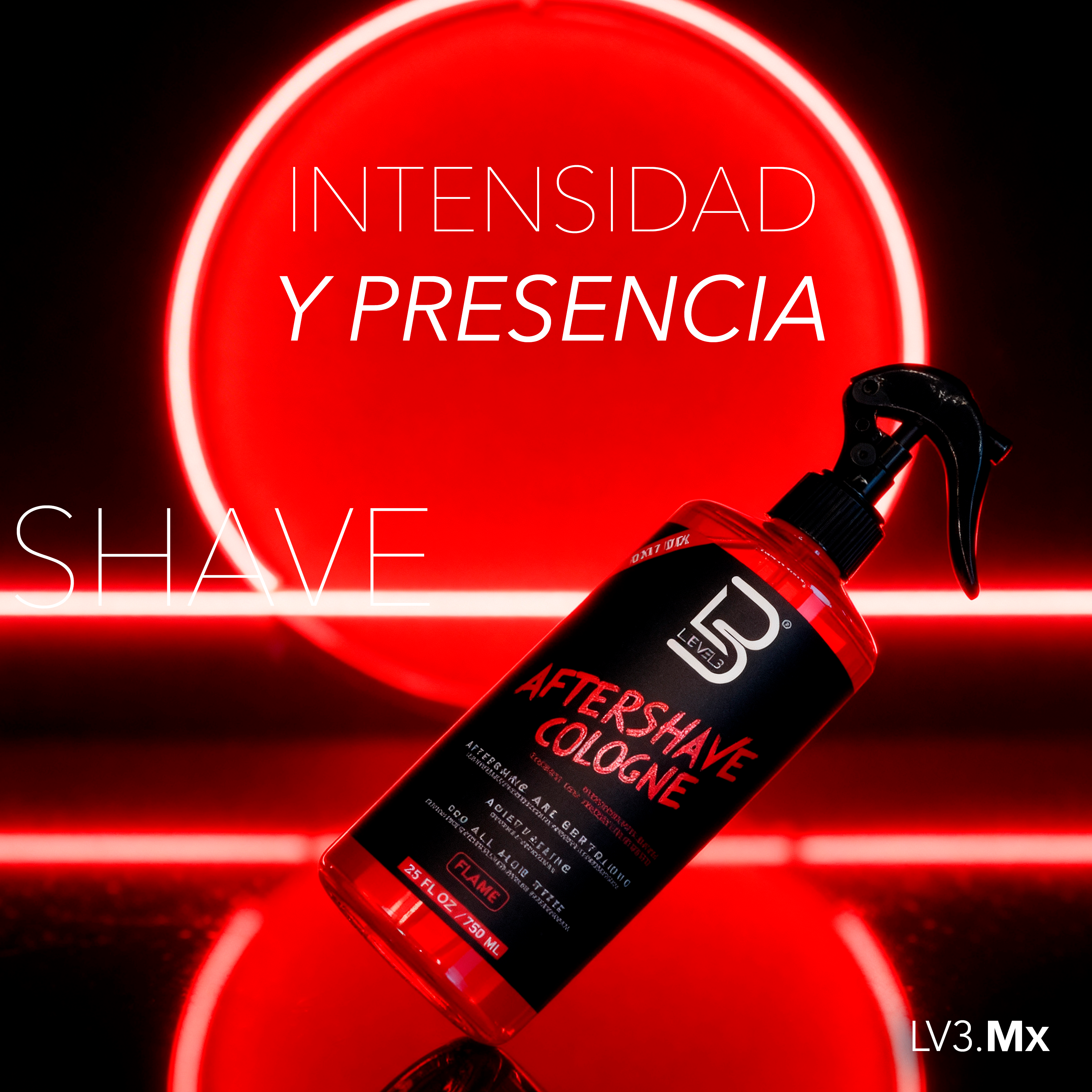 L3VEL3 Aftershave Cologne Flame 750ml