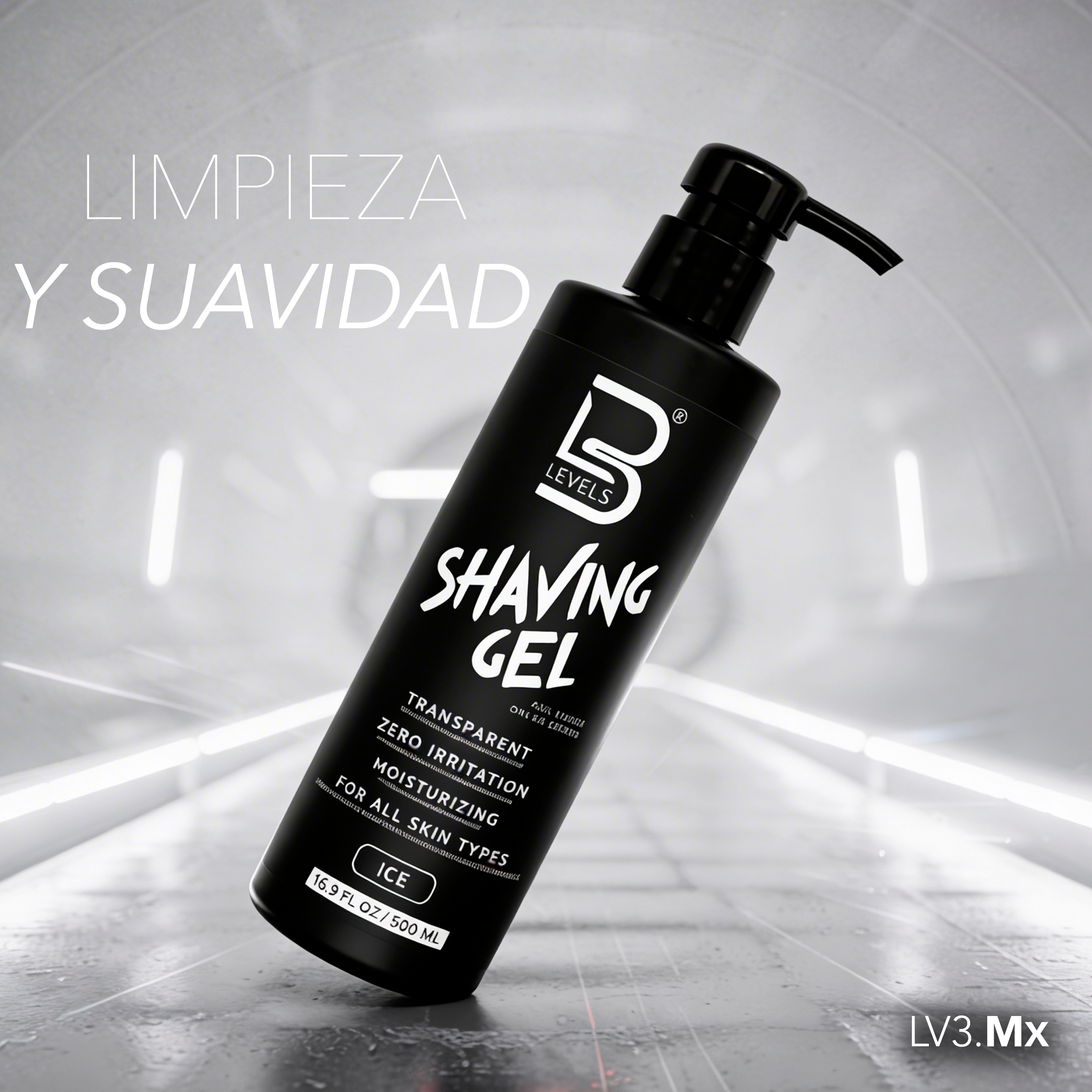 L3VEL3 Shaving Gel Ice 500 ml