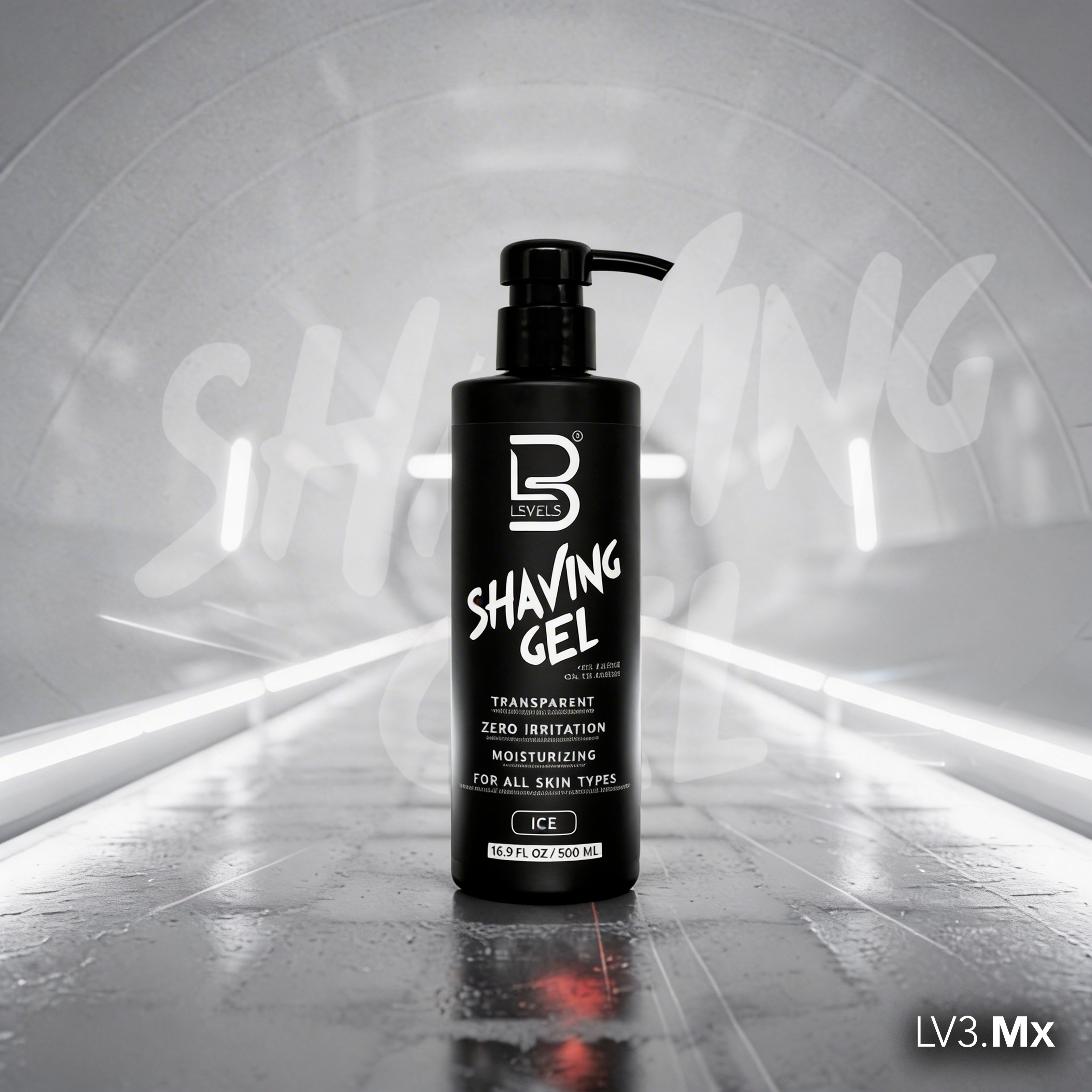 L3VEL3 Shaving Gel Ice 500 ml