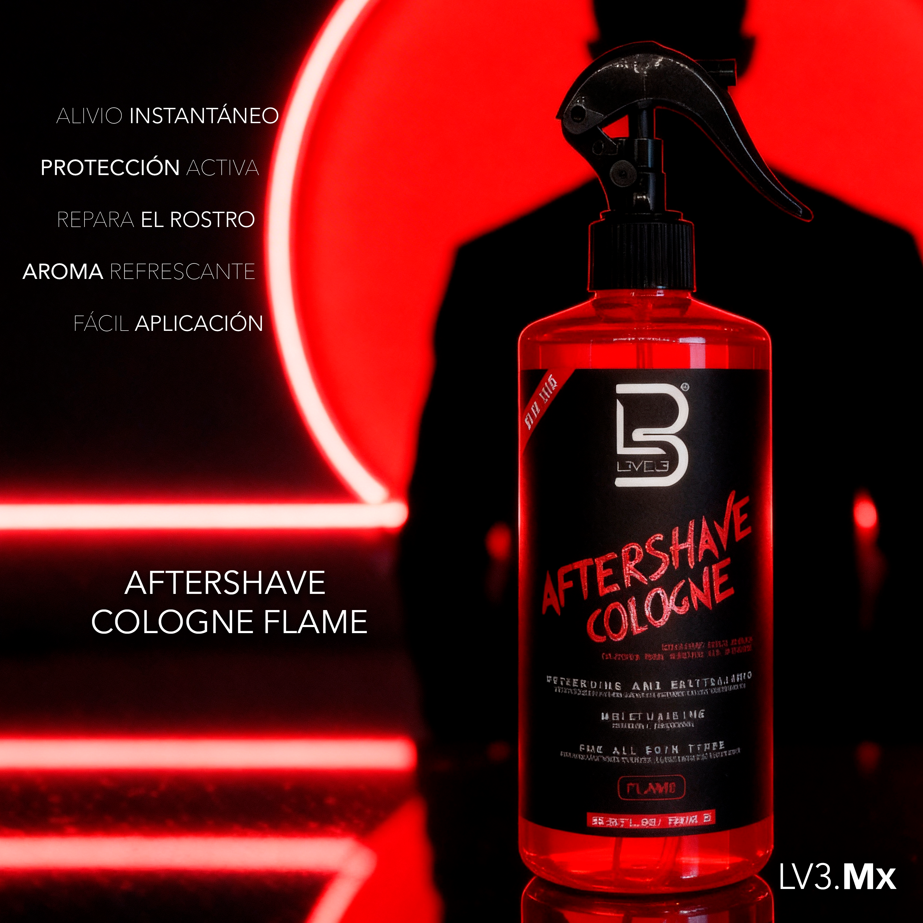 L3VEL3 Aftershave Cologne Flame 750 ml