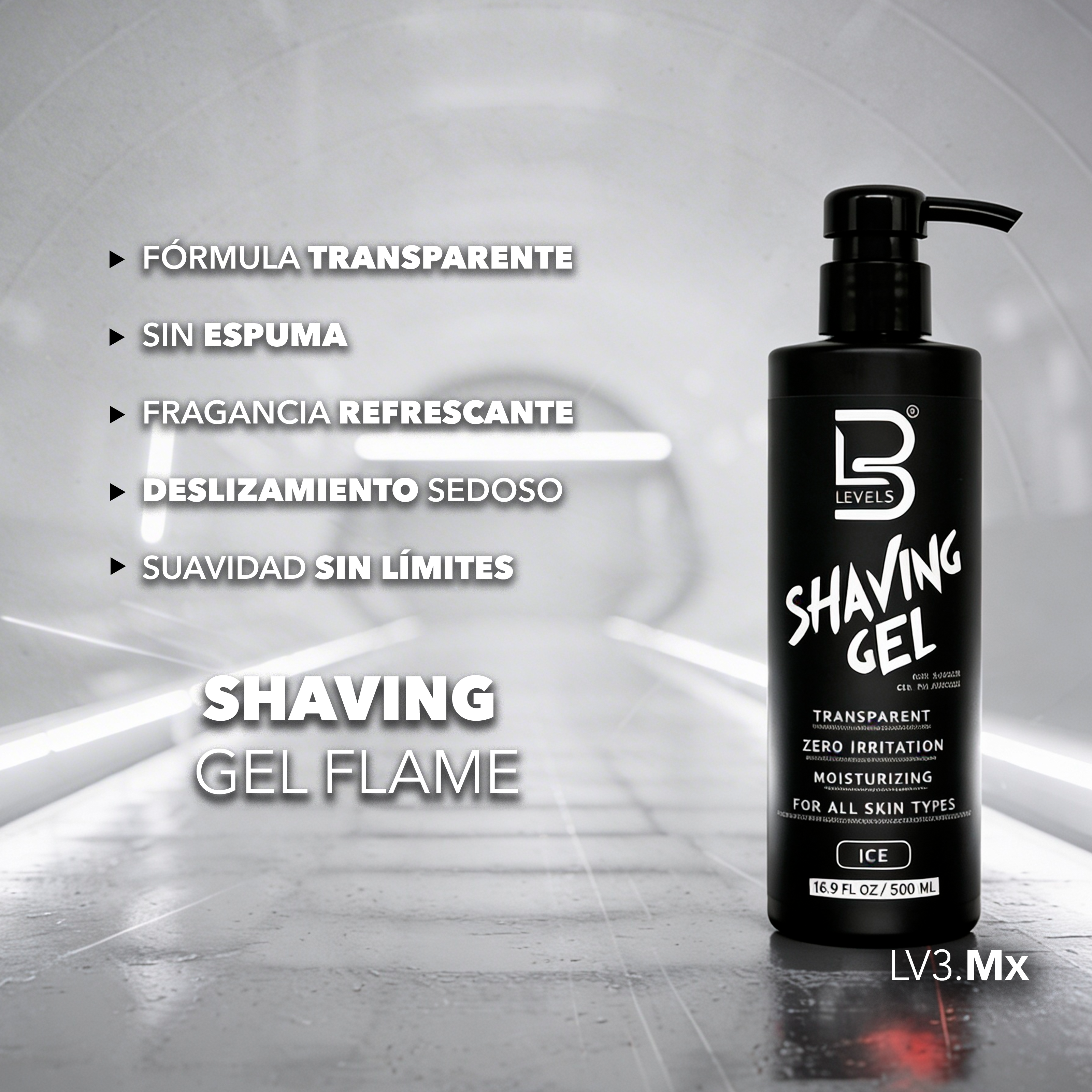 L3VEL3 Shaving Gel Ice 500 ml