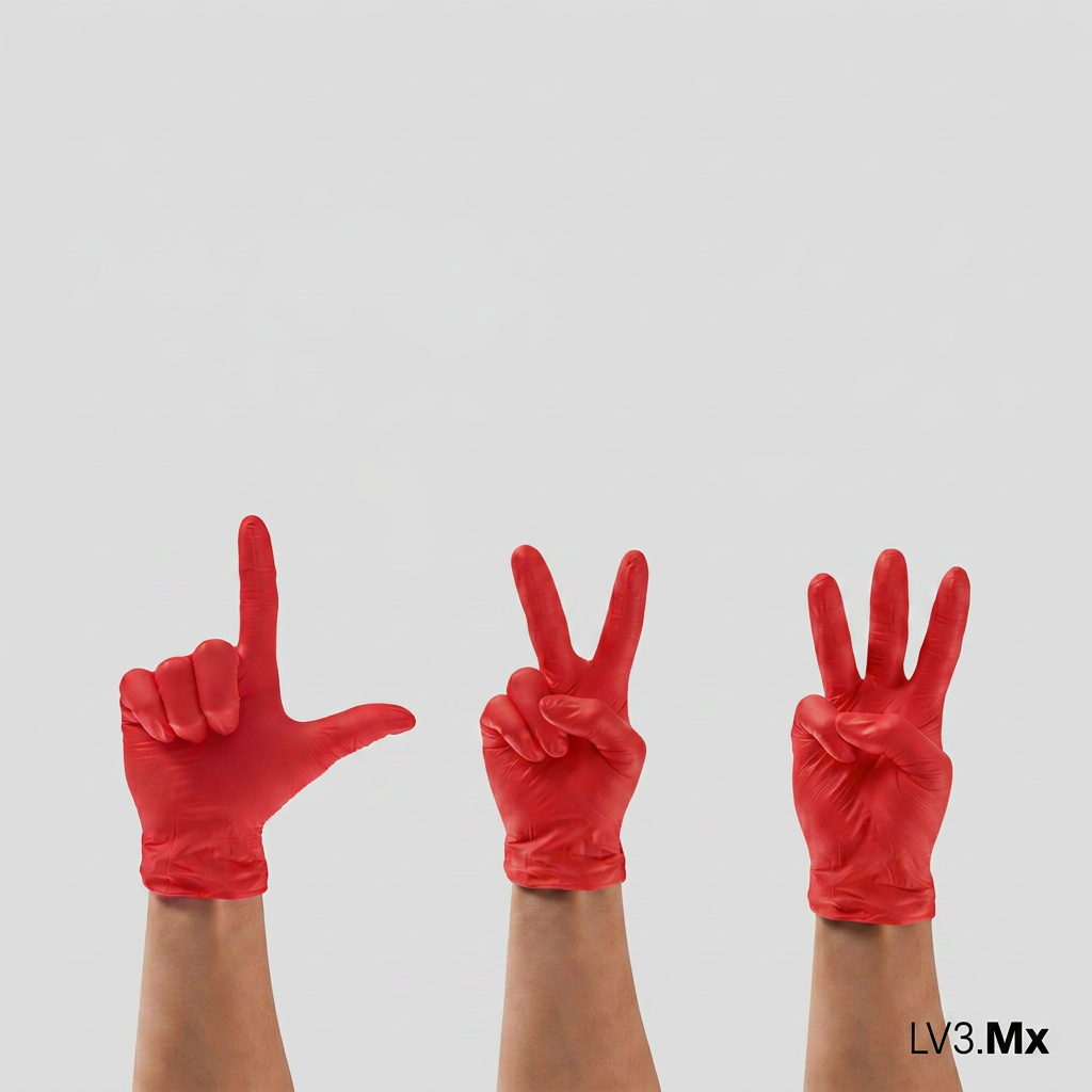 L3VEL3 NITRILE GLOVES RED-ISH 100CT
