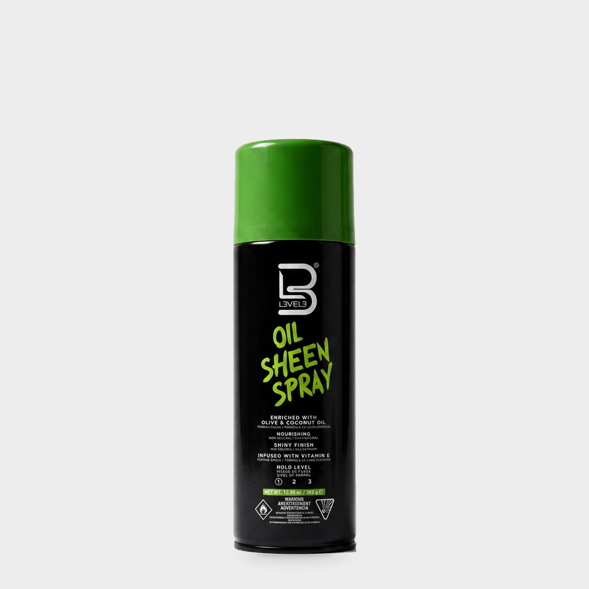 L3VEL3 Oil Sheen Spray 383 g — Portada