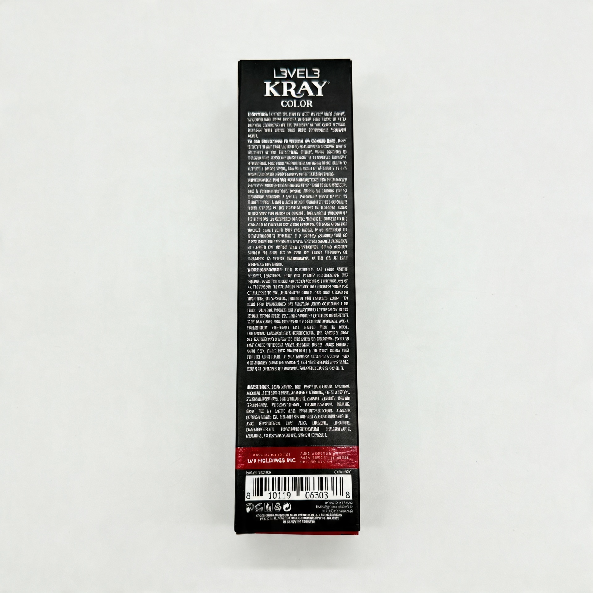 L3VEL3 RED SEMI PERMANENT COLOR TUBE 100 ml