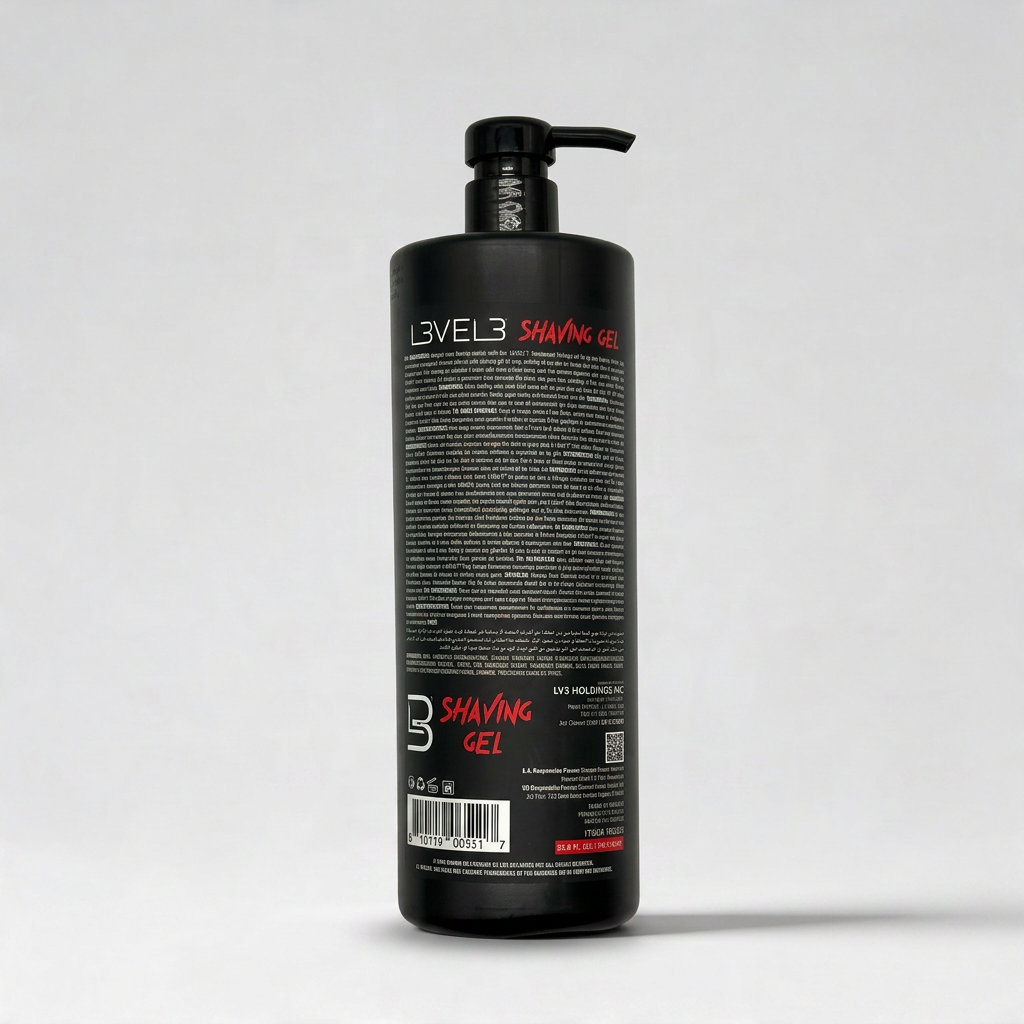 L3VEL3 Shaving Gel Flame 1000 ml