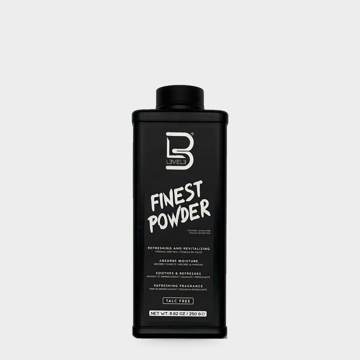 L3VEL3 Talc Free Finest Powder 250 g — Portada
