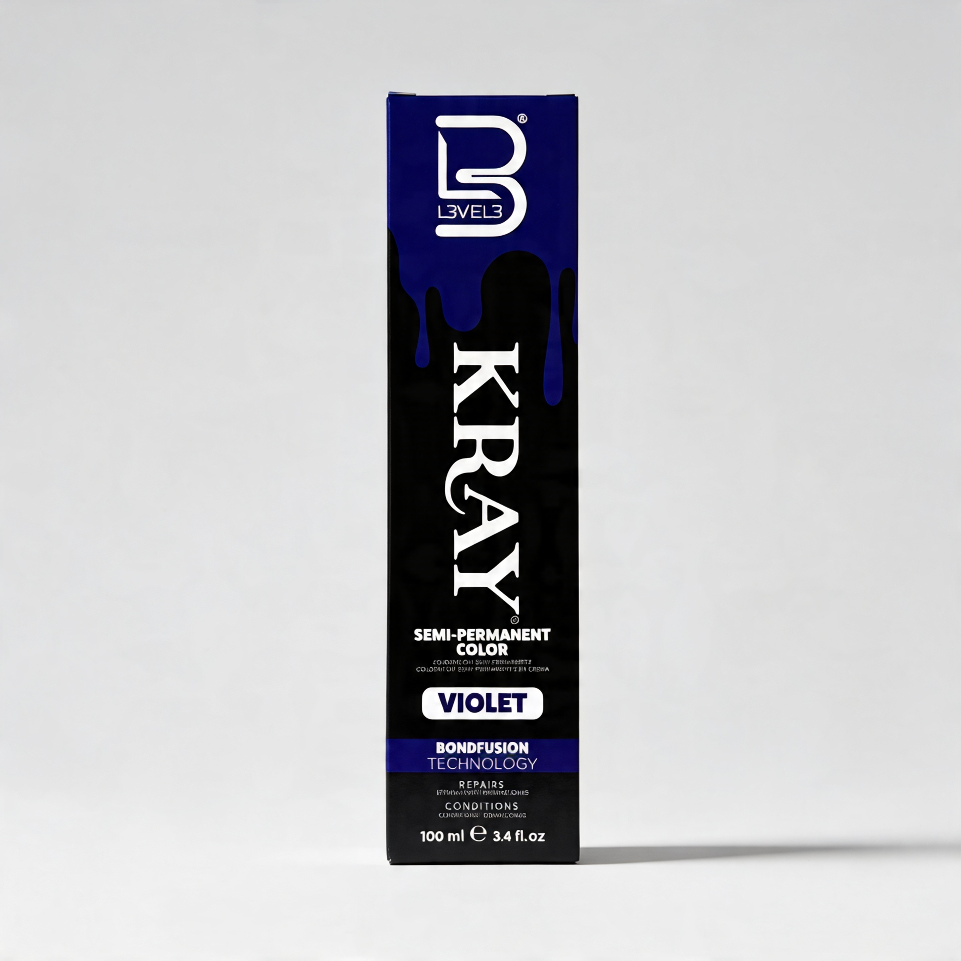 L3VEL3 VIOLET SEMI PERMANENT COLOR TUBE 100 ml