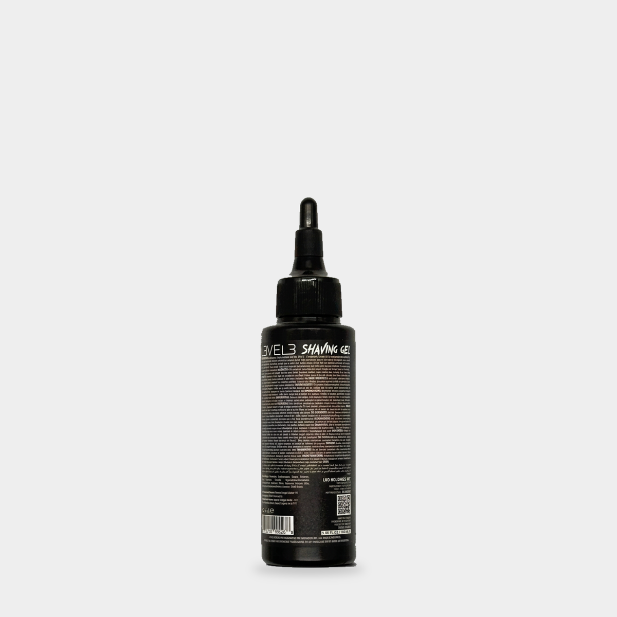 L3VEL3 Shaving Gel Ice 100 ml — vista posterior