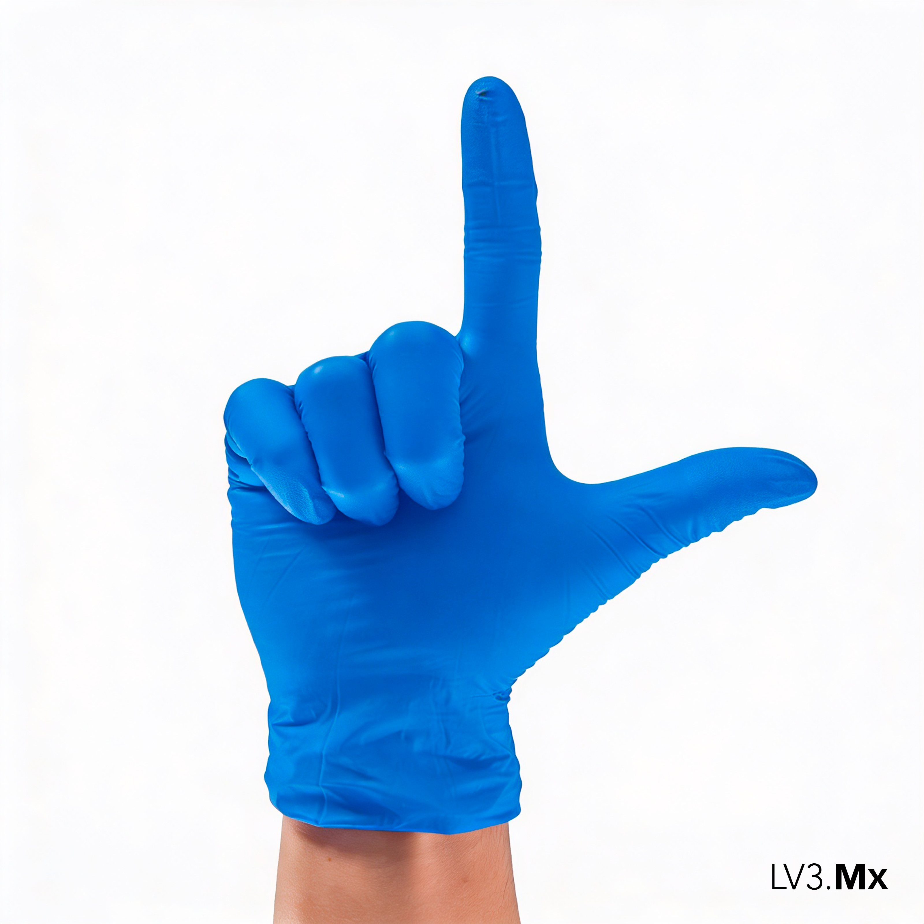 L3VEL3 NITRILE GLOVES BLUE 100CT