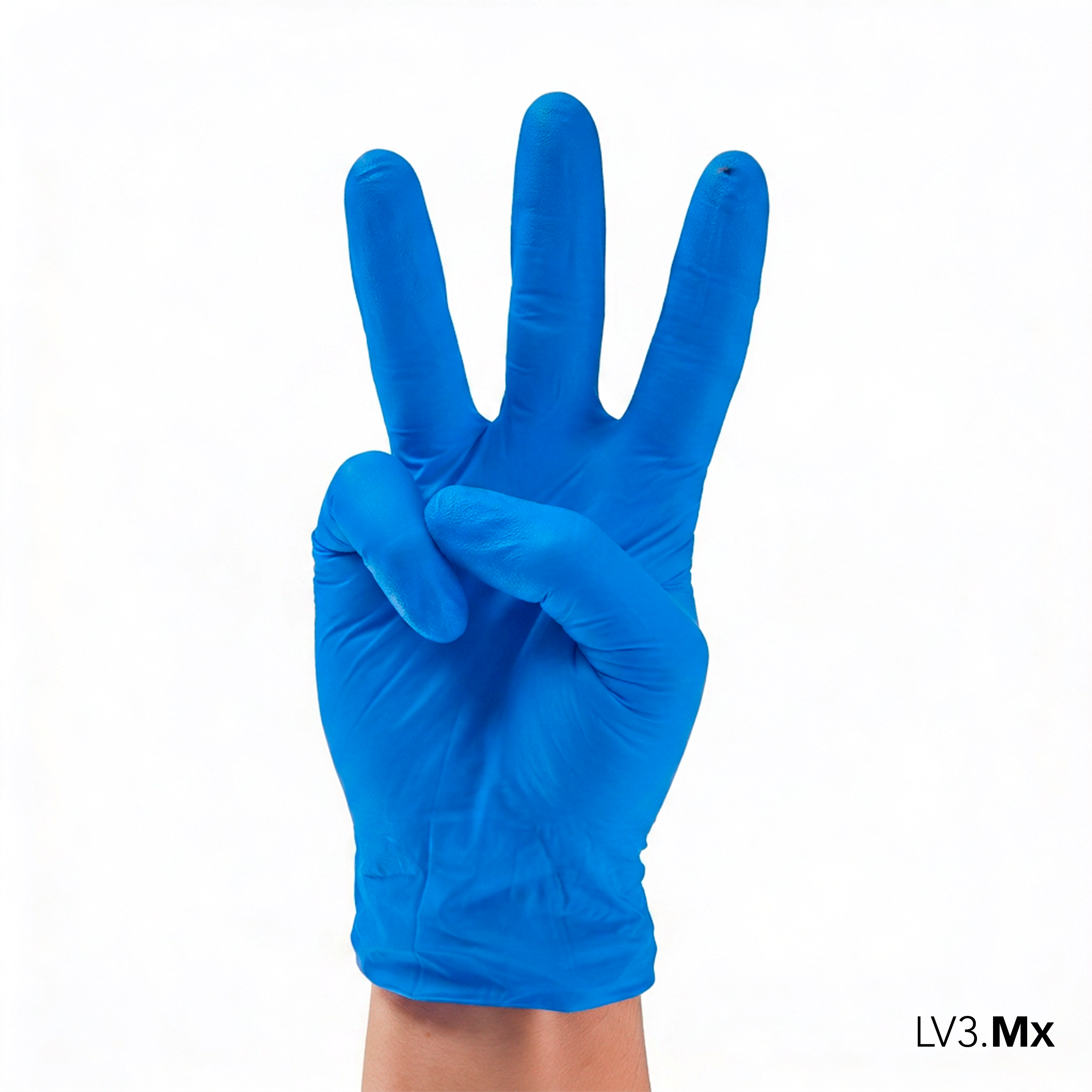 L3VEL3 NITRILE GLOVES BLUE 100CT
