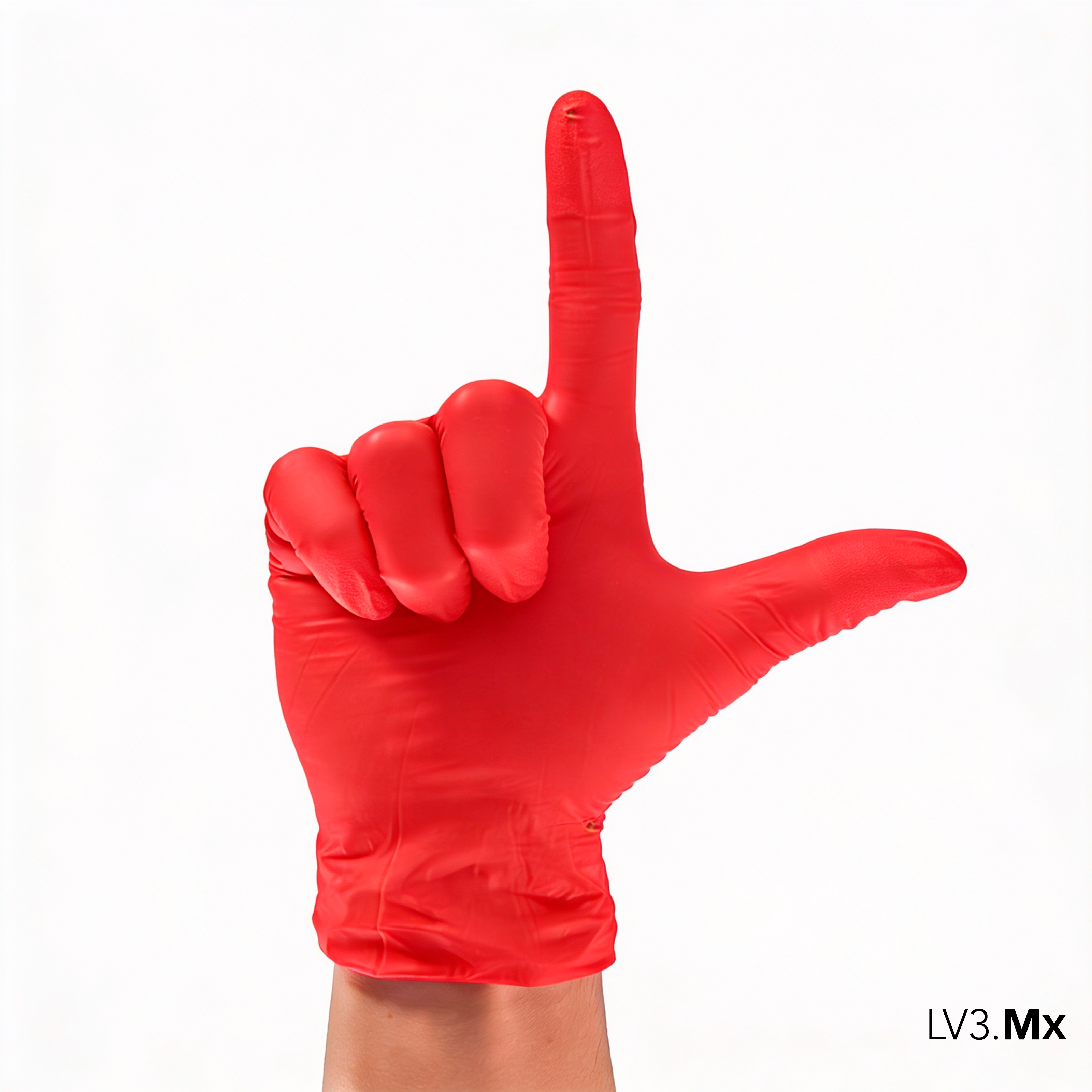 L3VEL3 NITRILE GLOVES RED-ISH 100CT