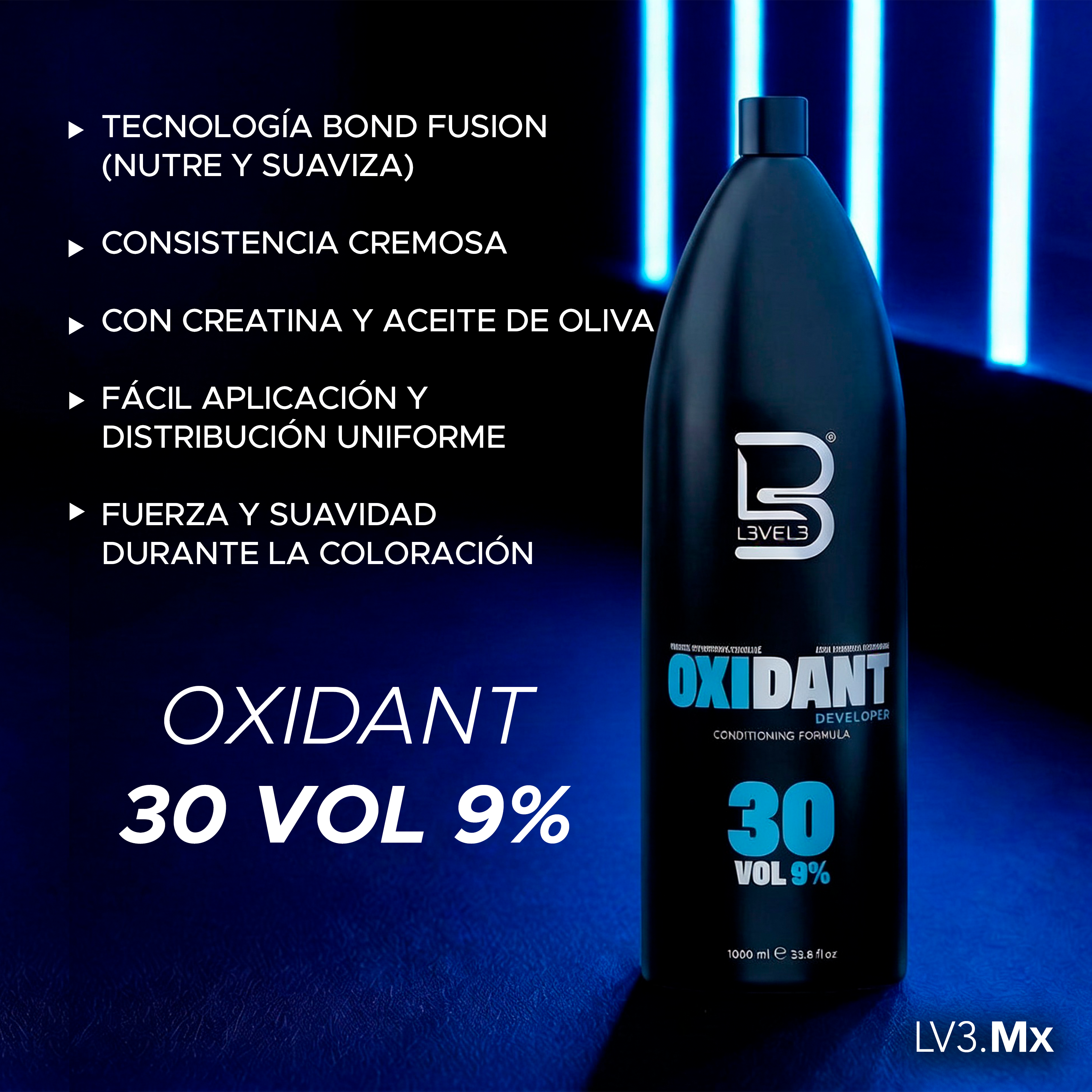 L3VEL3 OXIDANT DEVELOPER 30 VOL 9% 1000ML