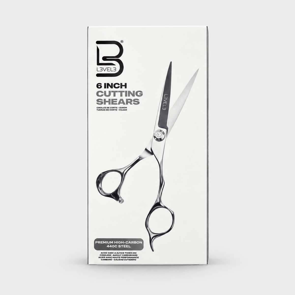 L3VEL3 6 INCH CUTTING SHEARS 440C — Caja