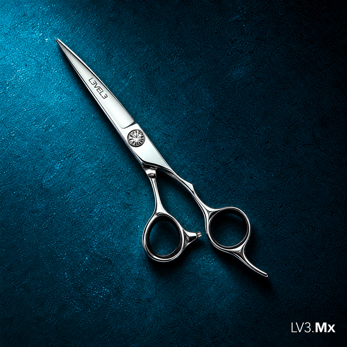 L3VEL3 6 INCH CUTTING SHEARS 440C — Diseño azul