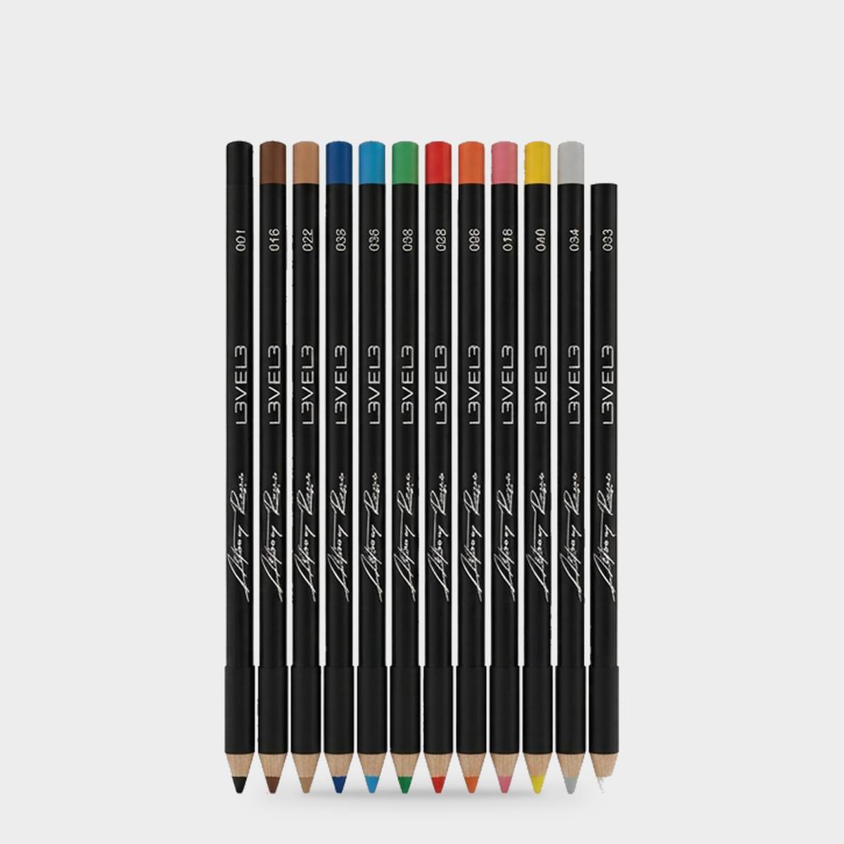 L3VEL3 12 pc Pencils Assorted Colors — Portada
