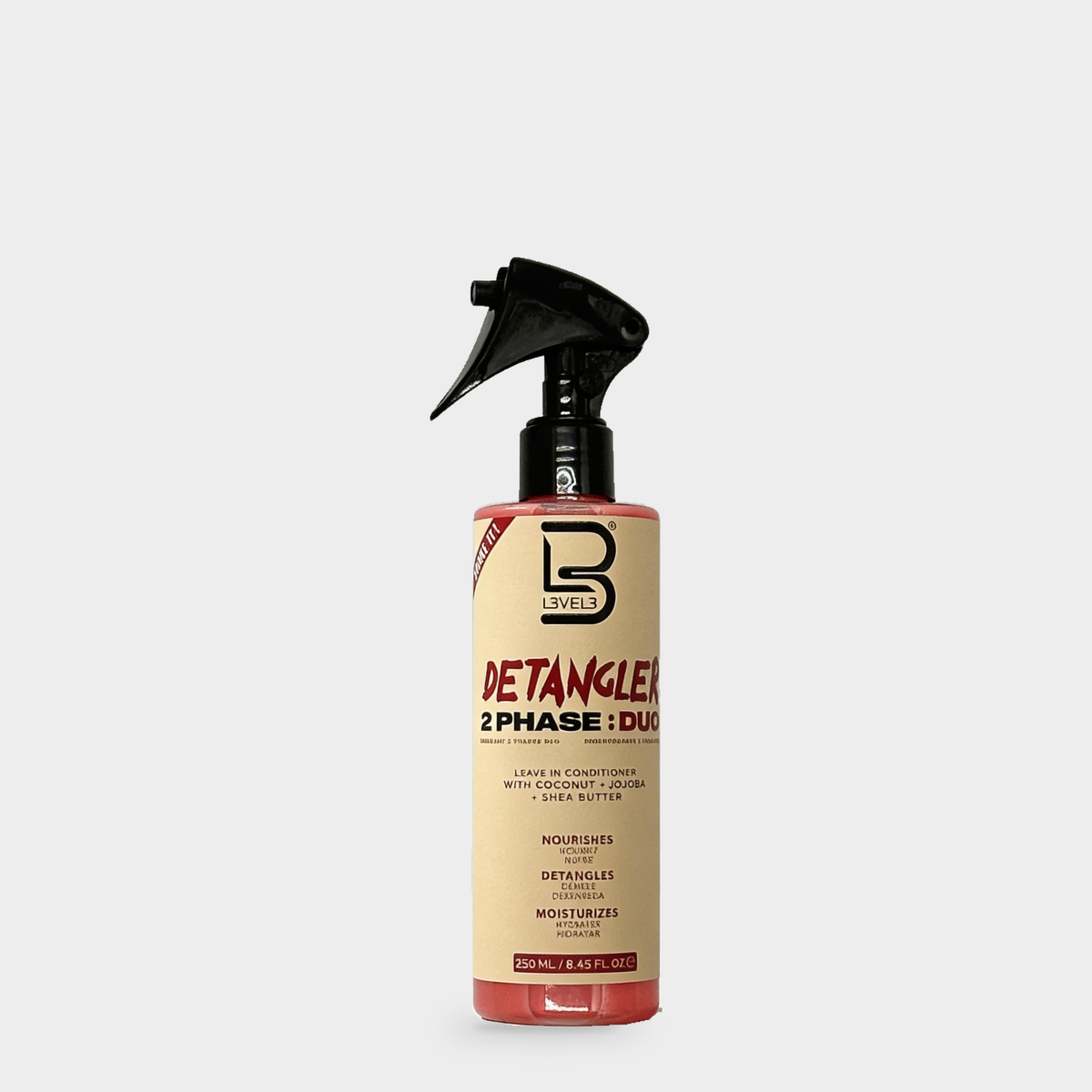 L3VEL3 2 Phase Detangler Spray / Leave in Conditioner 250 ml — Portada