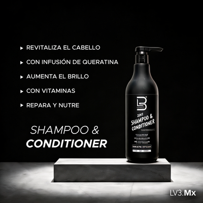 L3VEL3 2 in 1 Shampoo & Conditioner 1000 ml