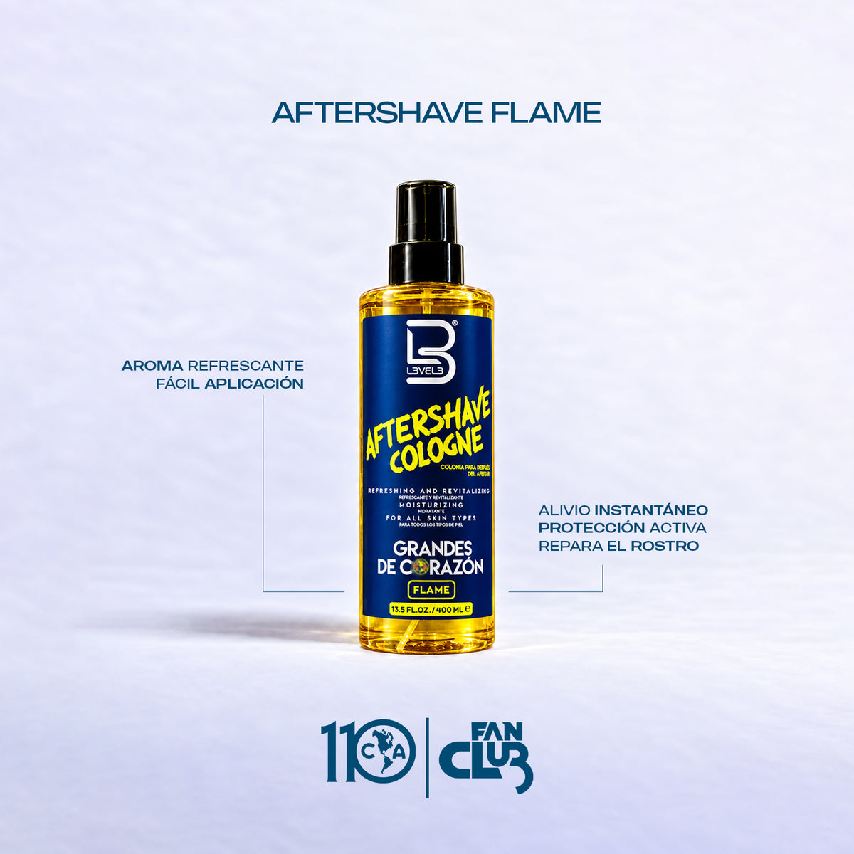 L3VEL3 CA Aftershave Cologne Flame 400 ml