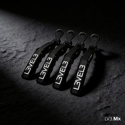L3VEL3 4PC HAIR CROC CLIPS