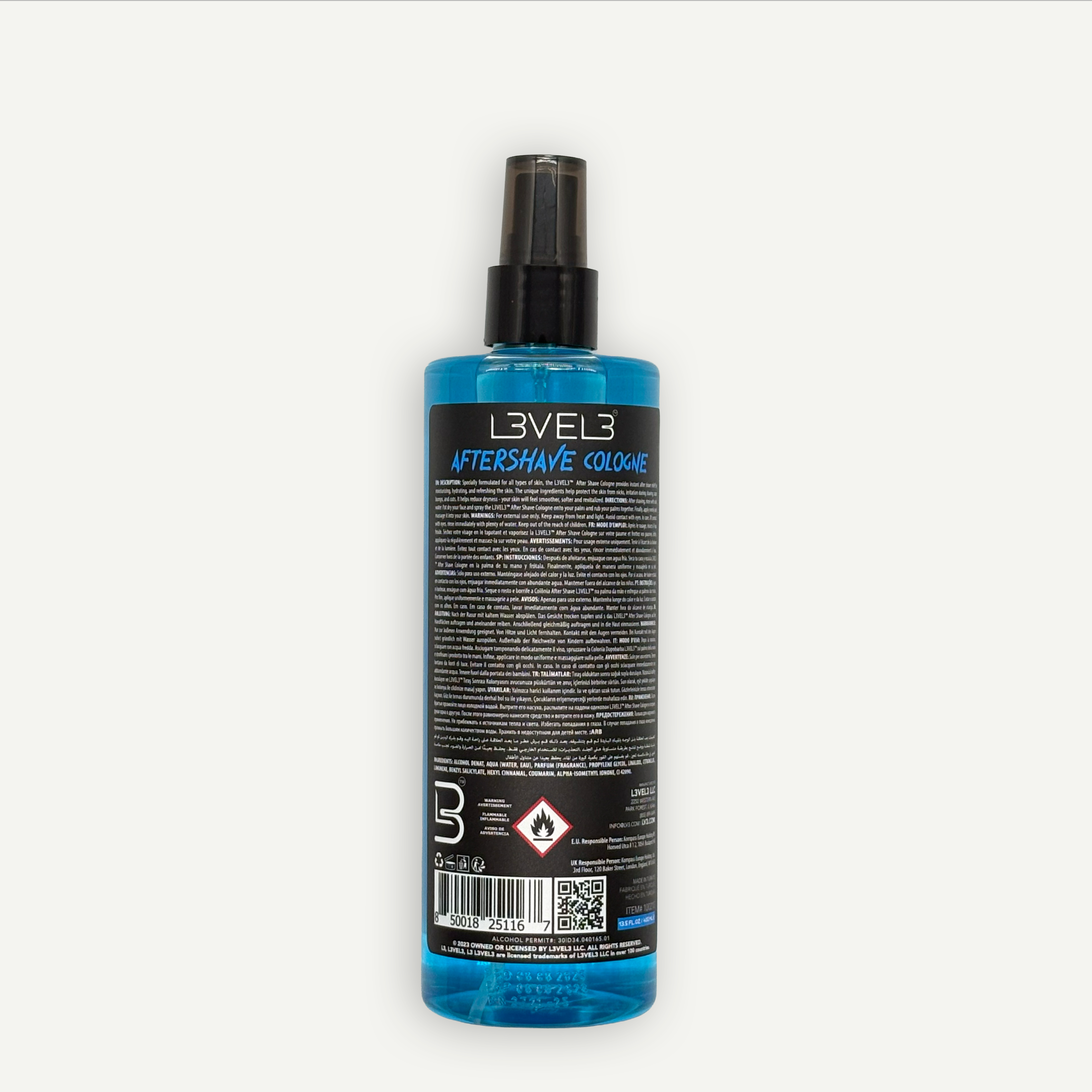 L3VEL3 Aftersahve Cologne Aqua 400 ml