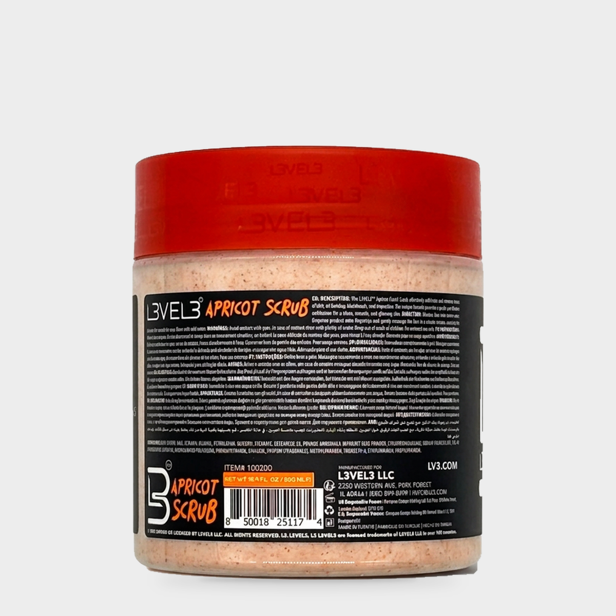 L3VEL3 Apricot Scrub 500 ml — Reverso