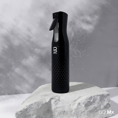 L3VEL3 BEVELED SPRAY BOTTLE BLACK