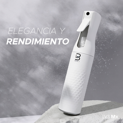 L3VEL3 BEVELED SPRAY BOTTLE WHITE