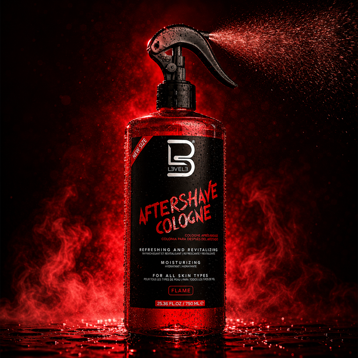 L3VEL3 Aftershave Cologne Flame 750 ml