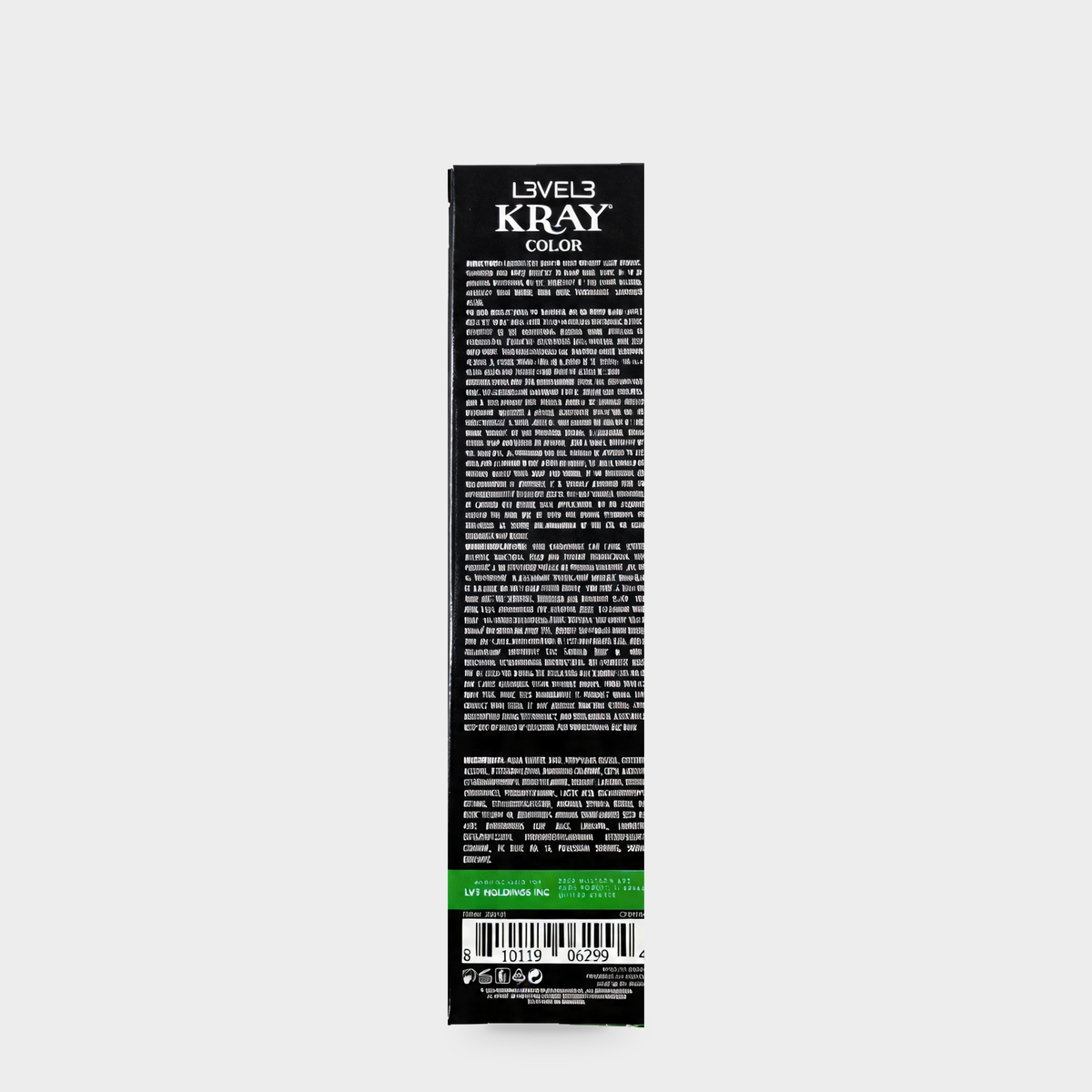 L3VEL3 Electric Green Semi Permanent Color Tube 100 ml — Reverso