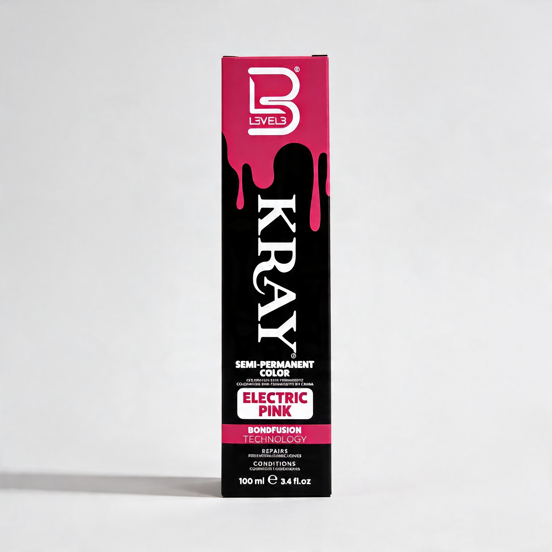 L3VEL3 ELECTRIC PINK SEMI PERMANENT COLOR TUBE 100 ml