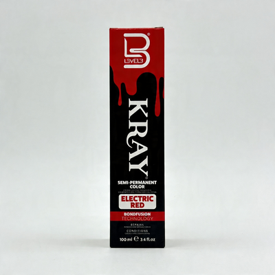 L3VEL3 ELECTRIC RED SEMI PERMANENT COLOR TUBE 100 ml