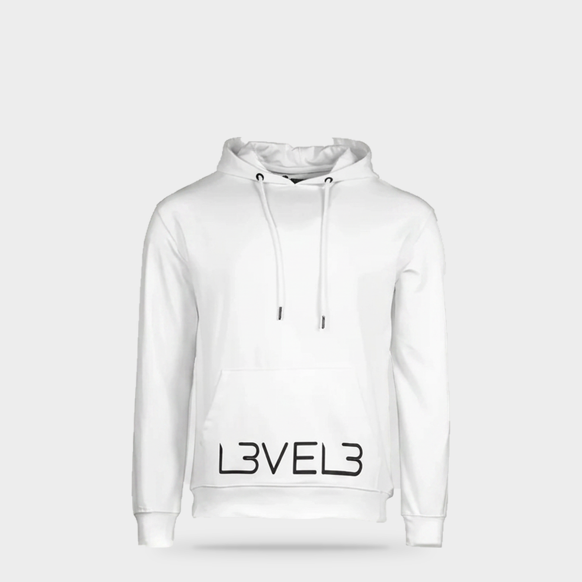 L3VEL3 Essential Hoodie - Blanco — Portada