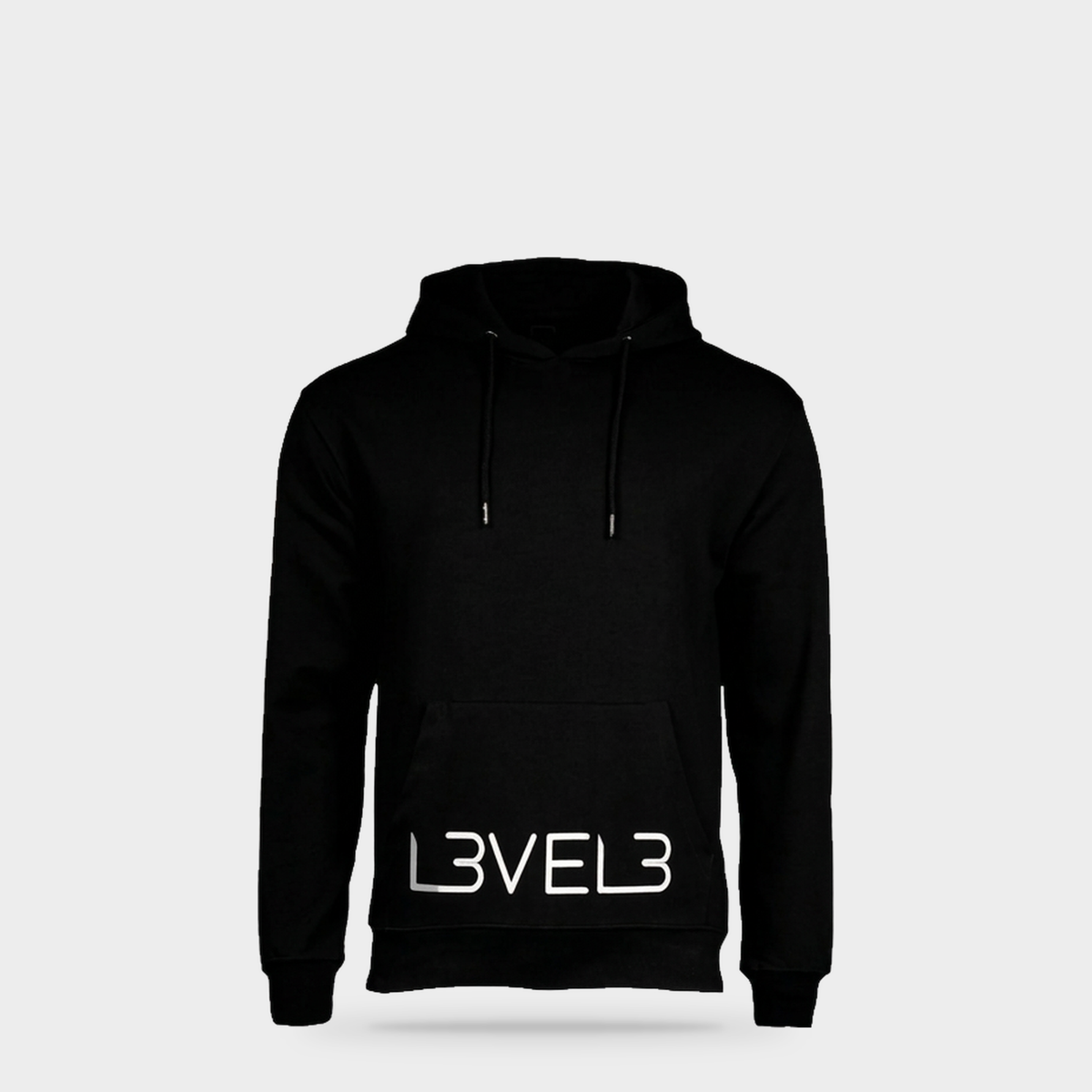 L3VEL3 Essential Hoodie - Negro — Portada