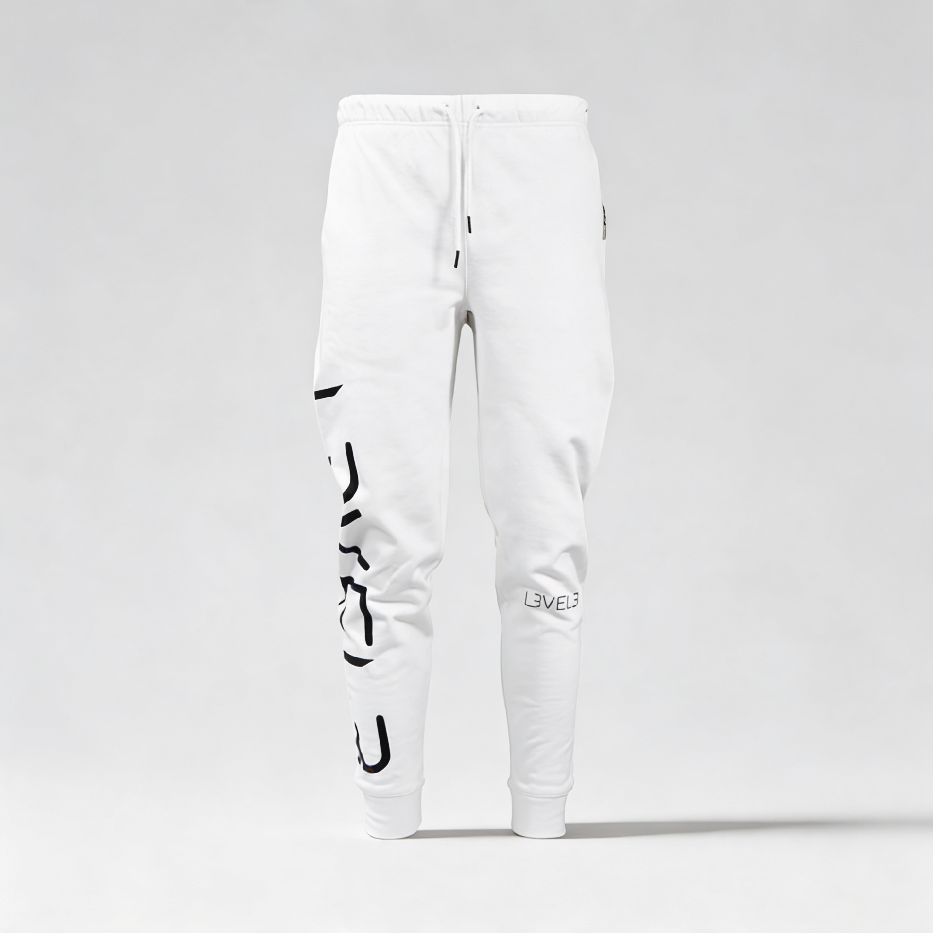 L3VEL3 ESSENTIAL JOGGERS PANTS - BLANCO